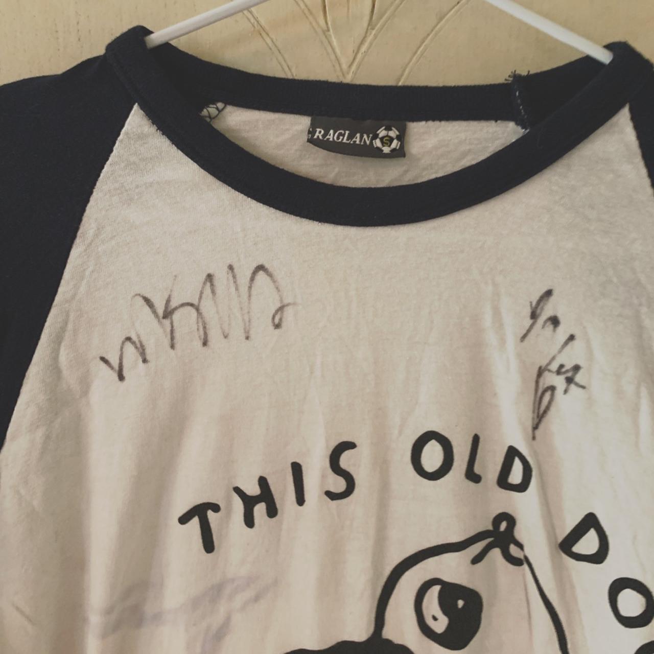 this old dog shirt signed by Mac Demarco and John... - Depop