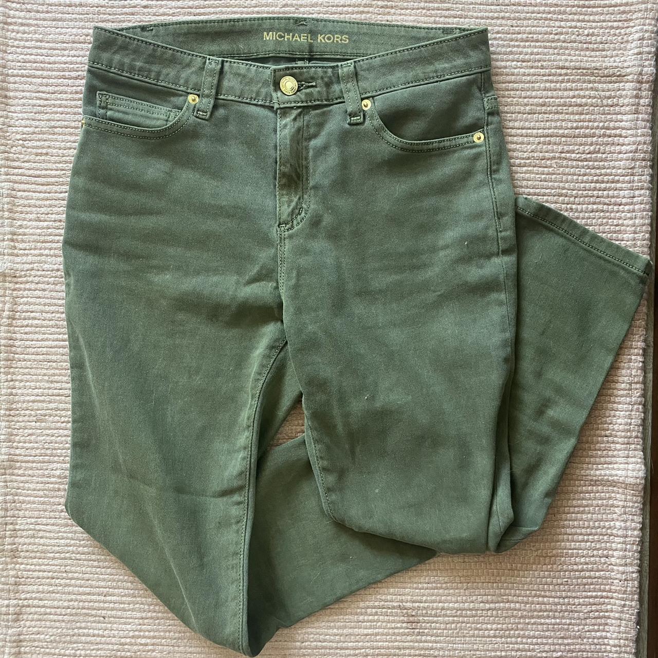 Michael Kors high waisted army green pants Super