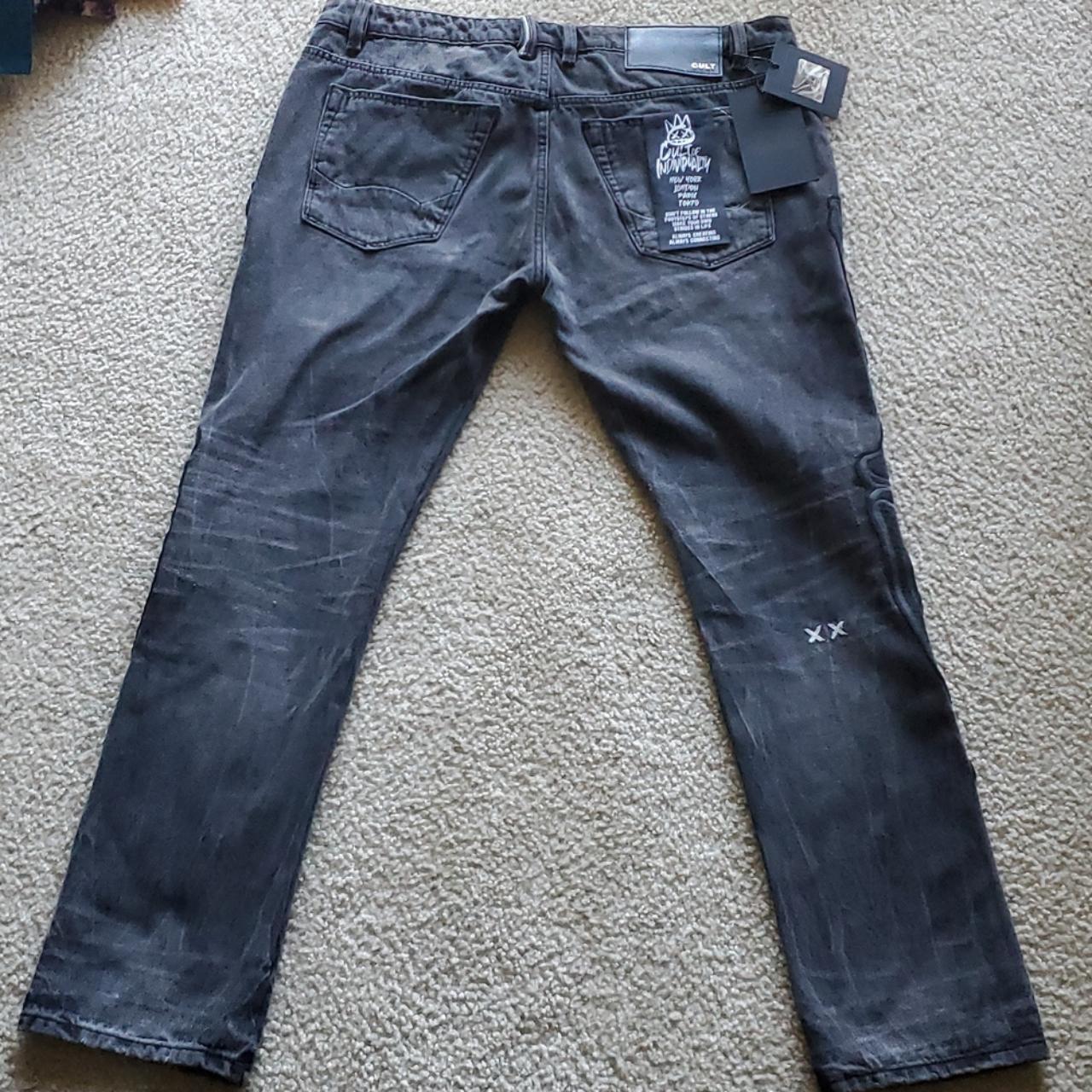 Cult of Individuality Men's Grey and Black Jeans (2)