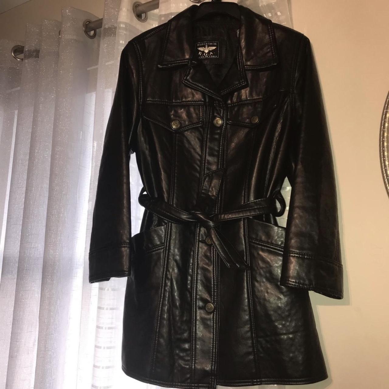 reportage R.G.A. leather jacket from Italy. One of... - Depop
