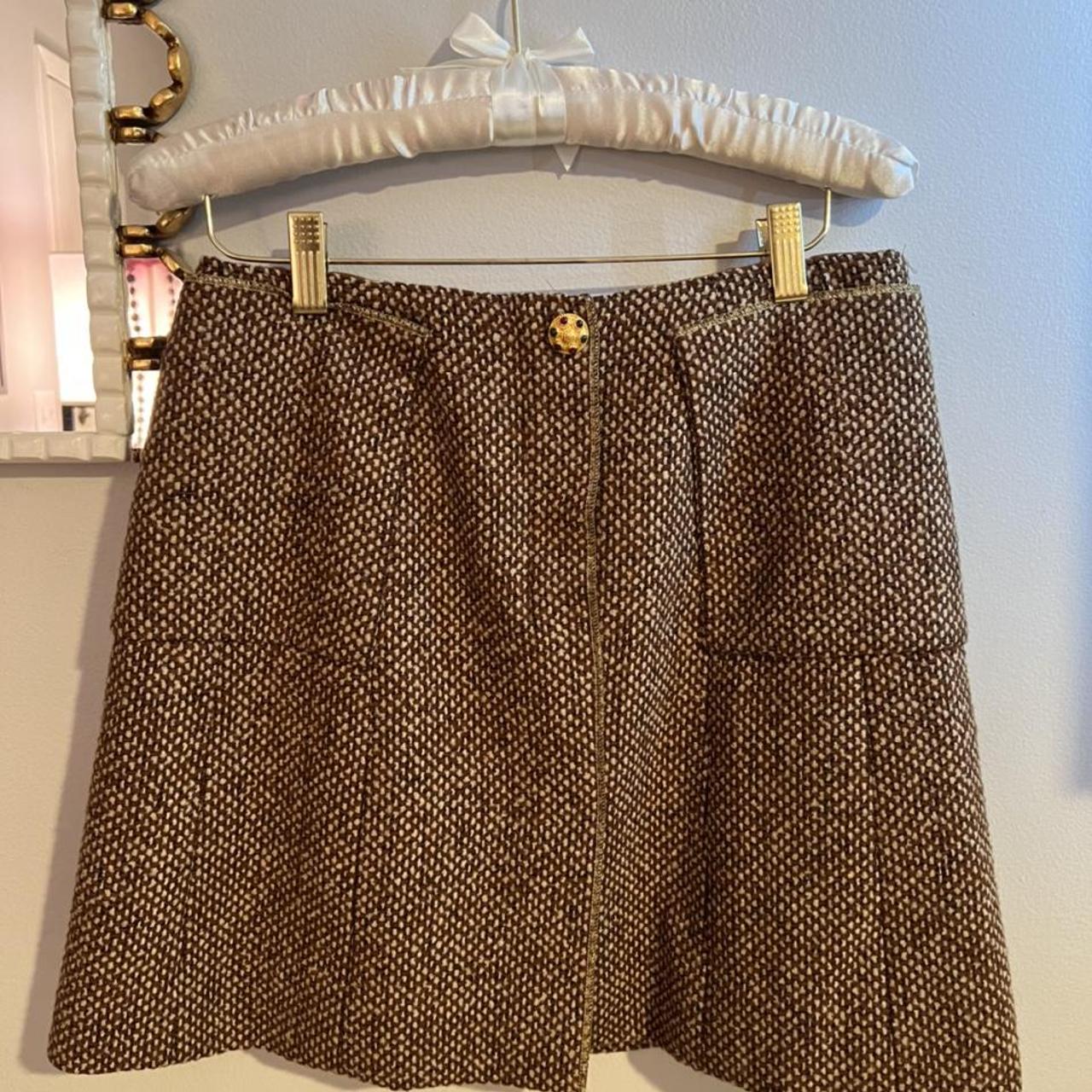 Vintage Chanel Tweed Skirt AUTHENTIC An absolutely... - Depop