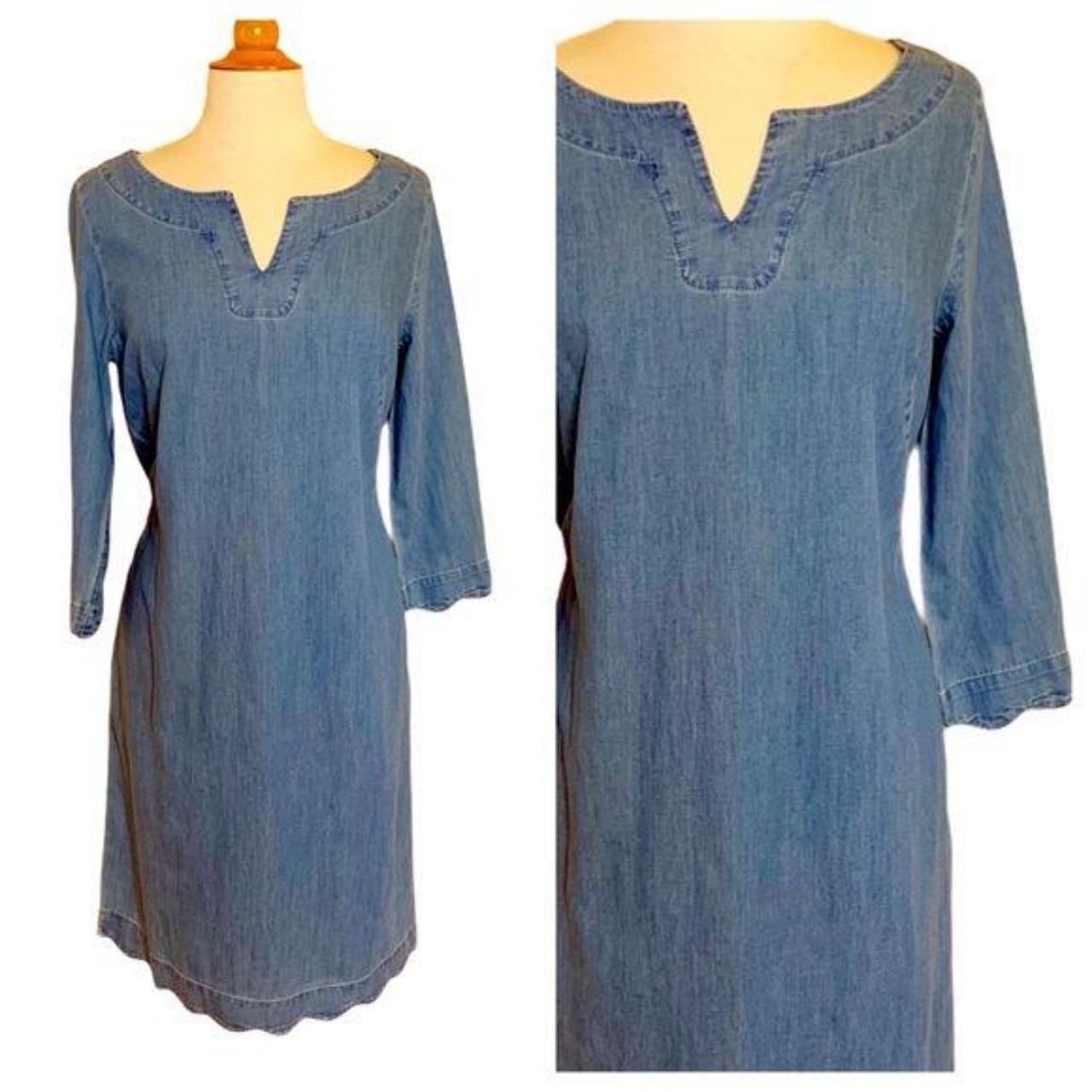 talbots chambray dress