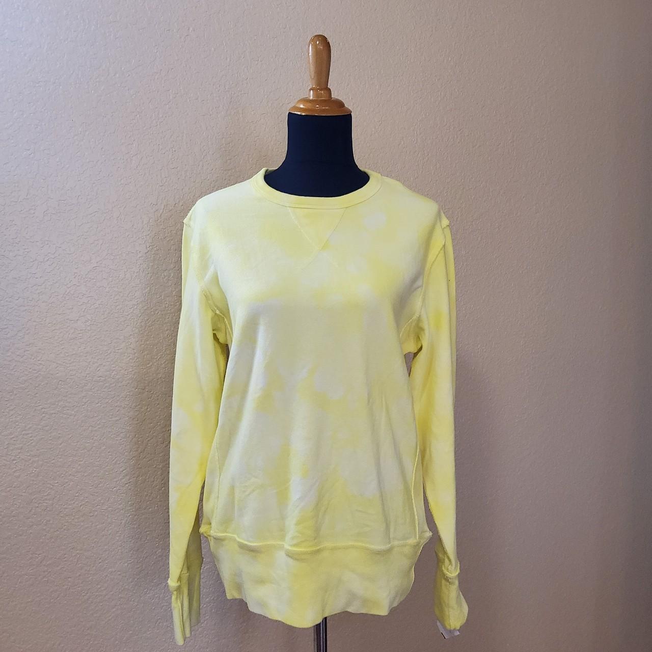 Tie dye yellow sweatshirt hot sale