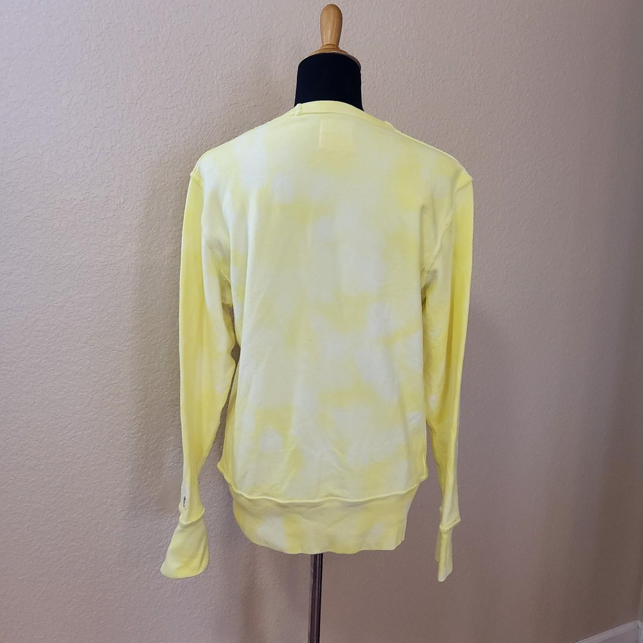 Bleach dye yellow online sweatshirt