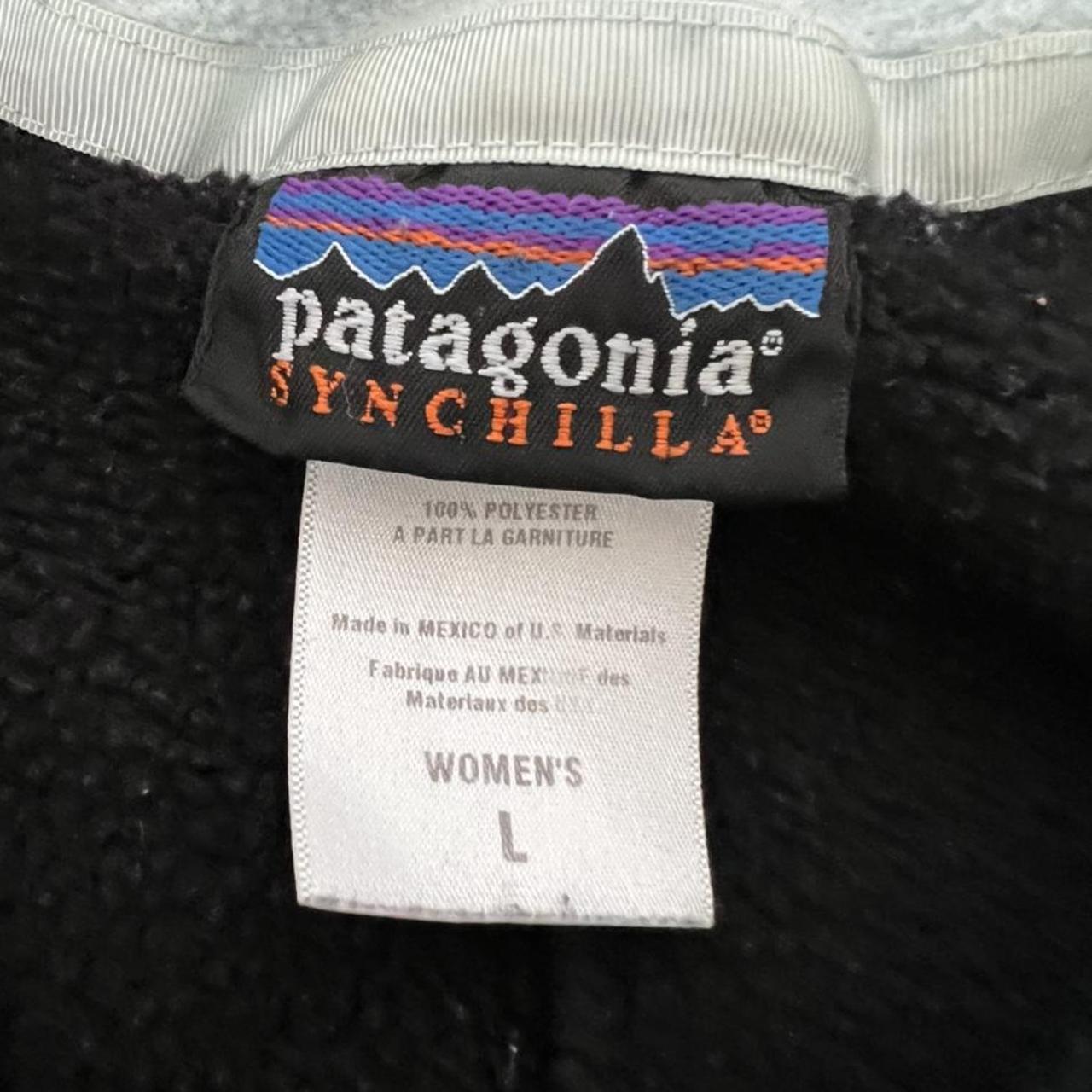 Patagonia vintage synchilla black vest size large... - Depop