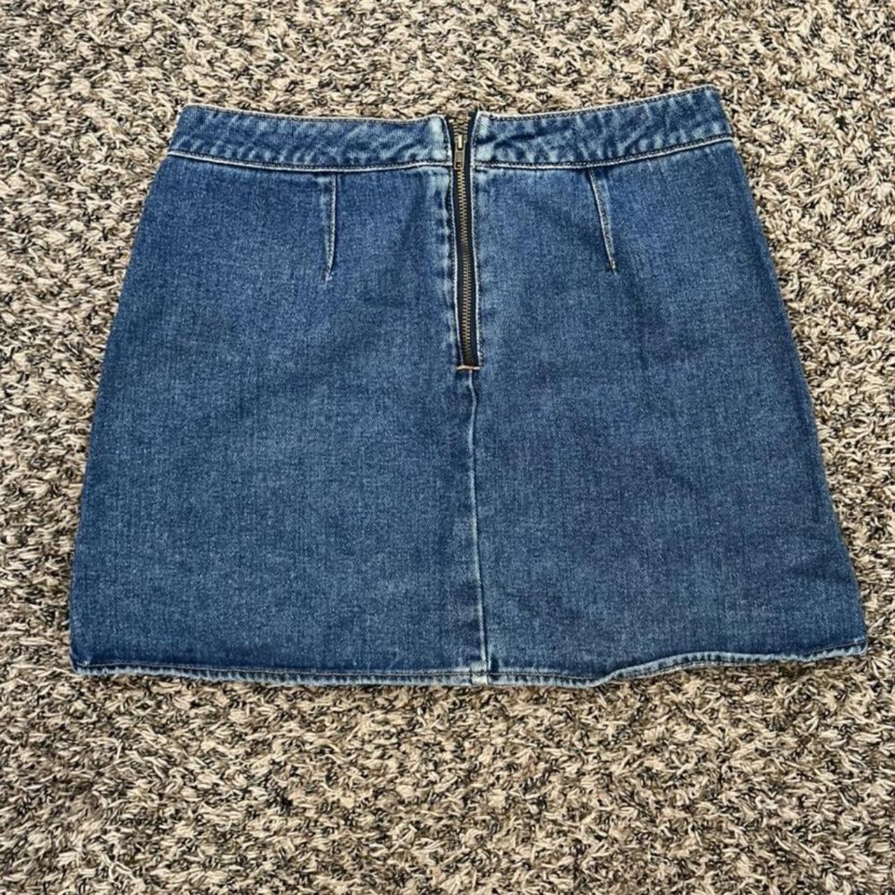 PACSUN blue jean skirt size 27 womens - Depop