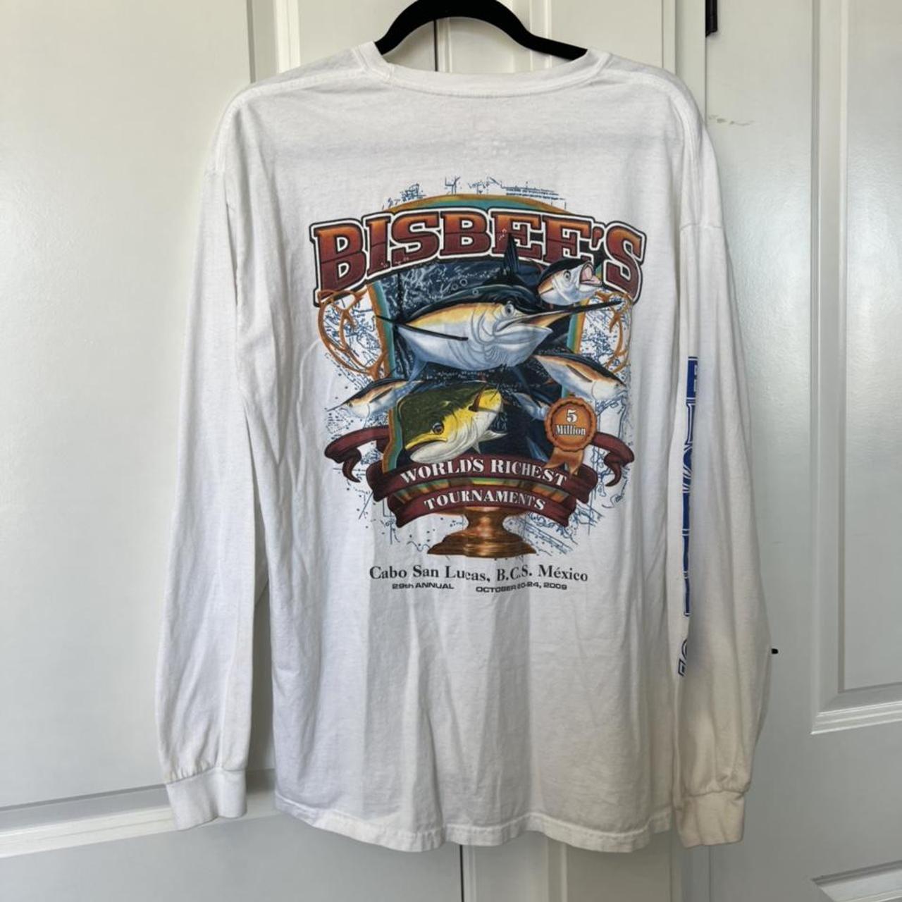 Brisbees Cabo long sleeve fishing shirt size large - Depop