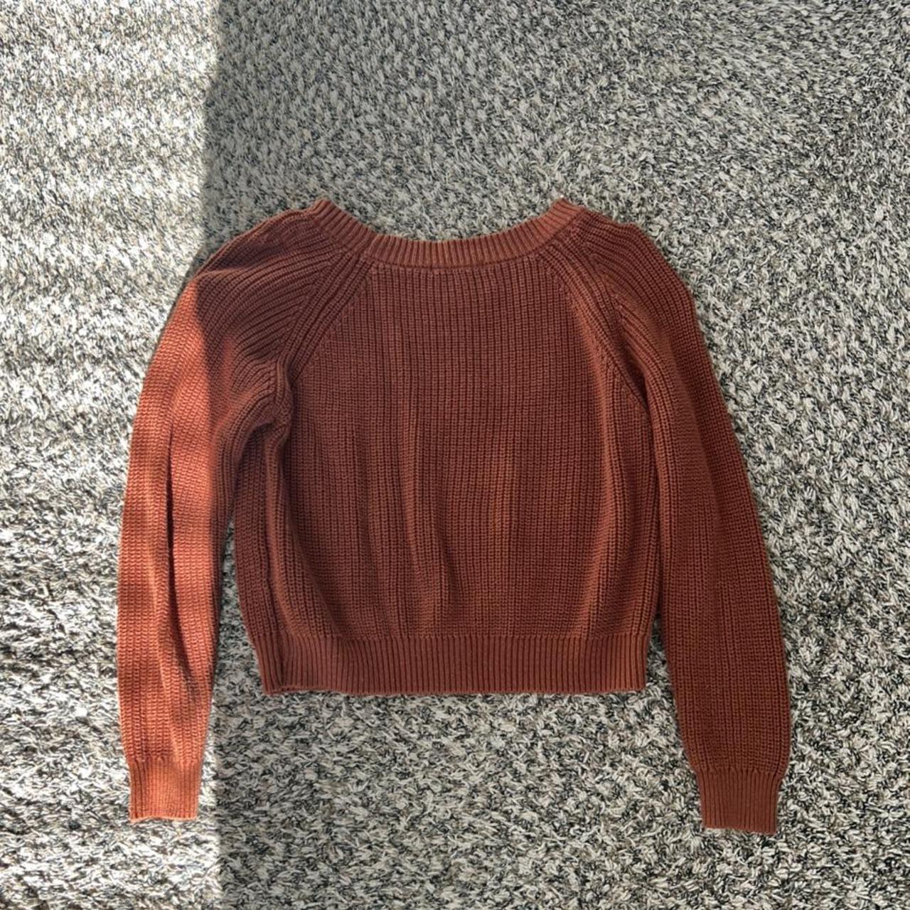 Forever 21 Women's Orange and Brown Sweatshirt (4)