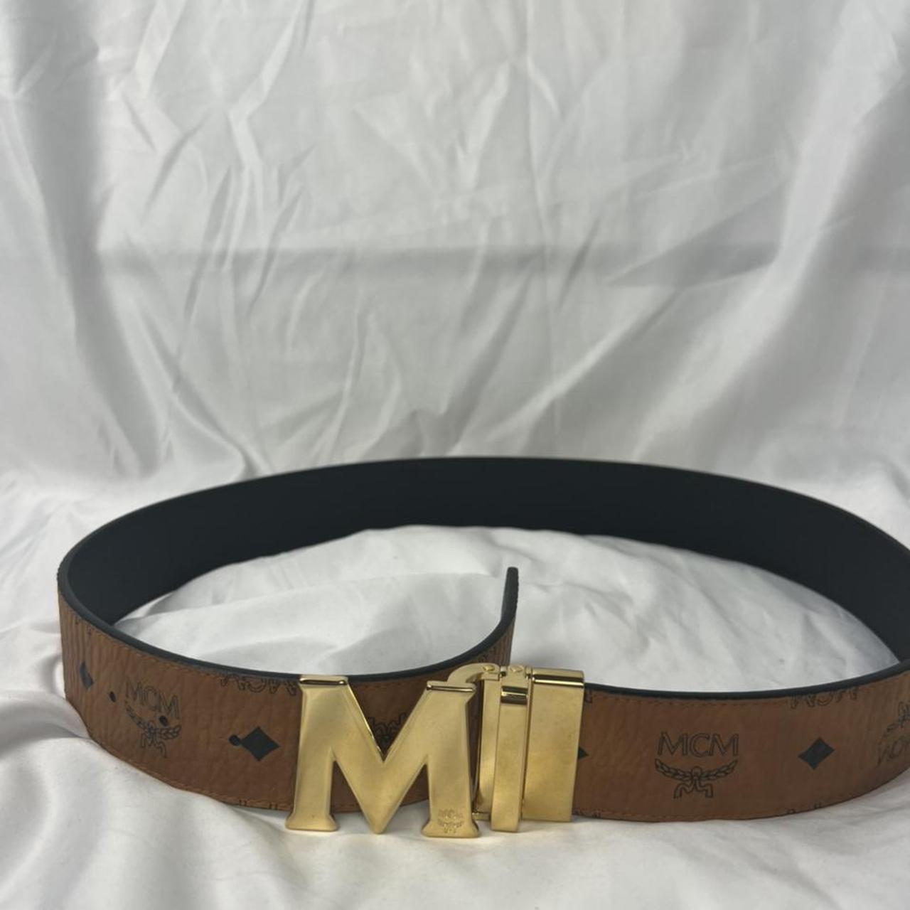 Authentic MCM belt color cognac never worn comes