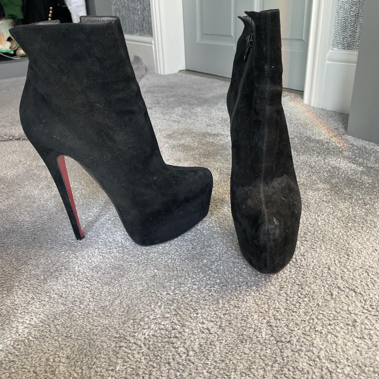 Suede deals louboutin boots