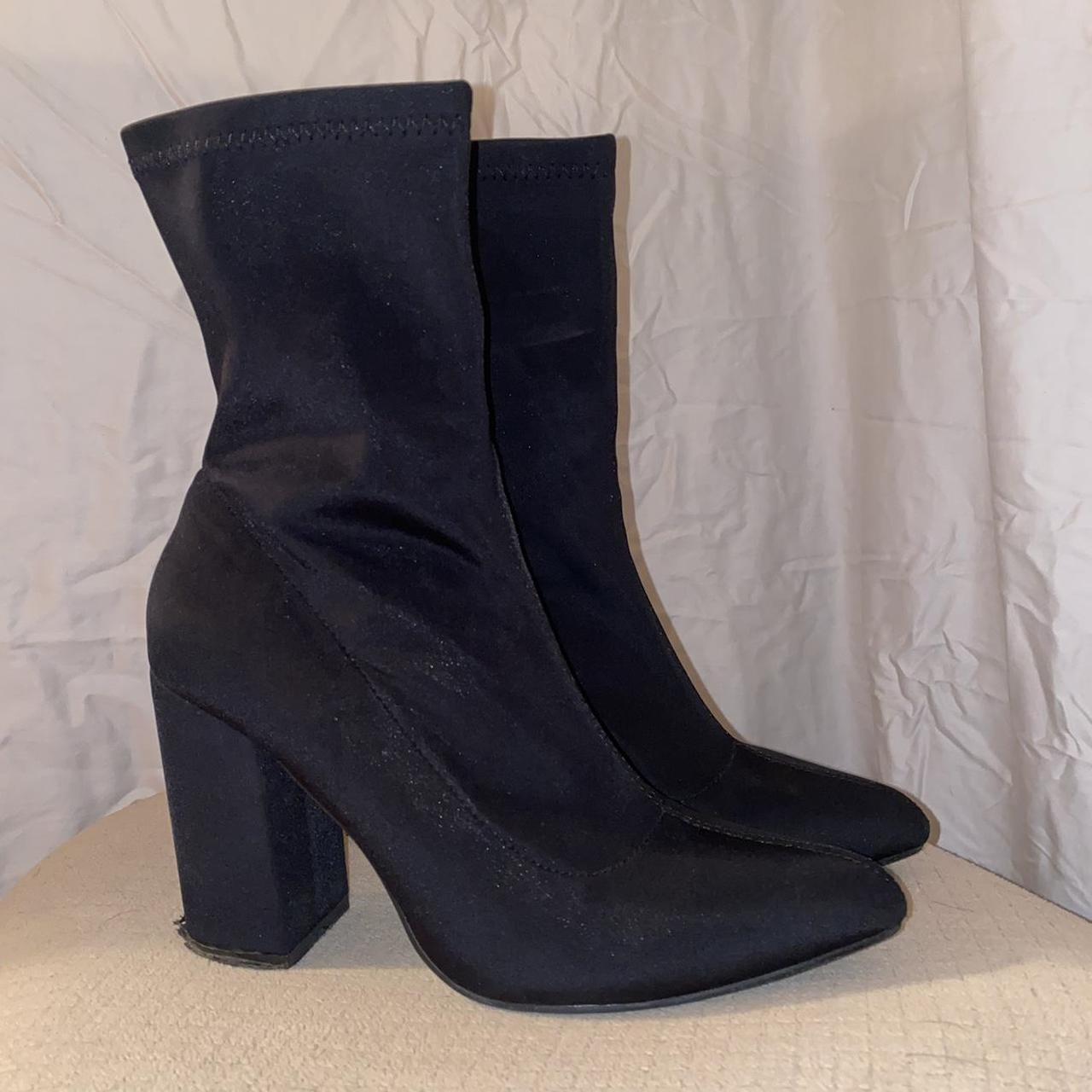 nasty gal black heeled boots