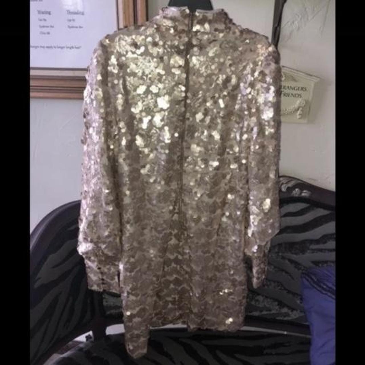 Elliatt Women's Gold Dress | Depop