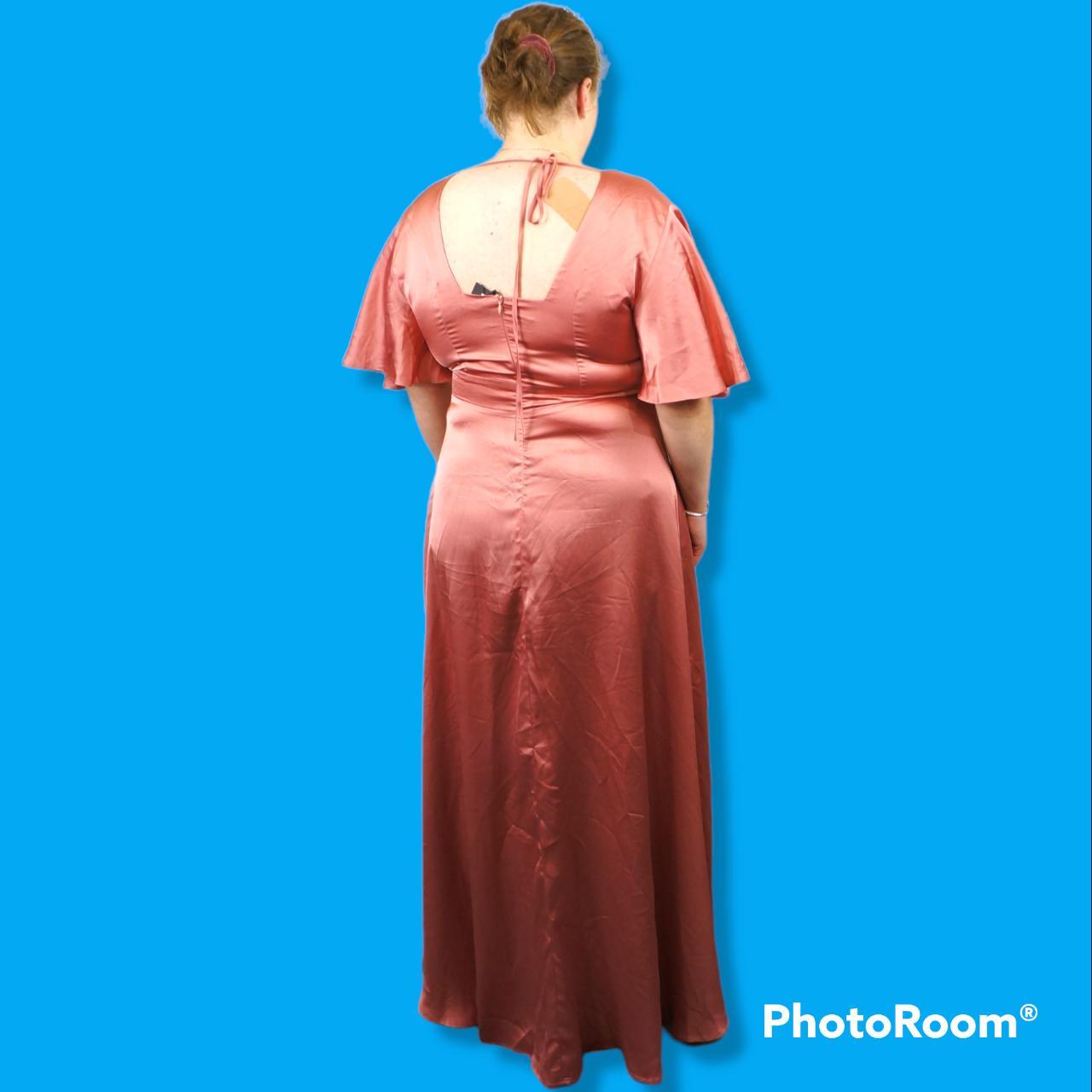 boohoo gold satin dress