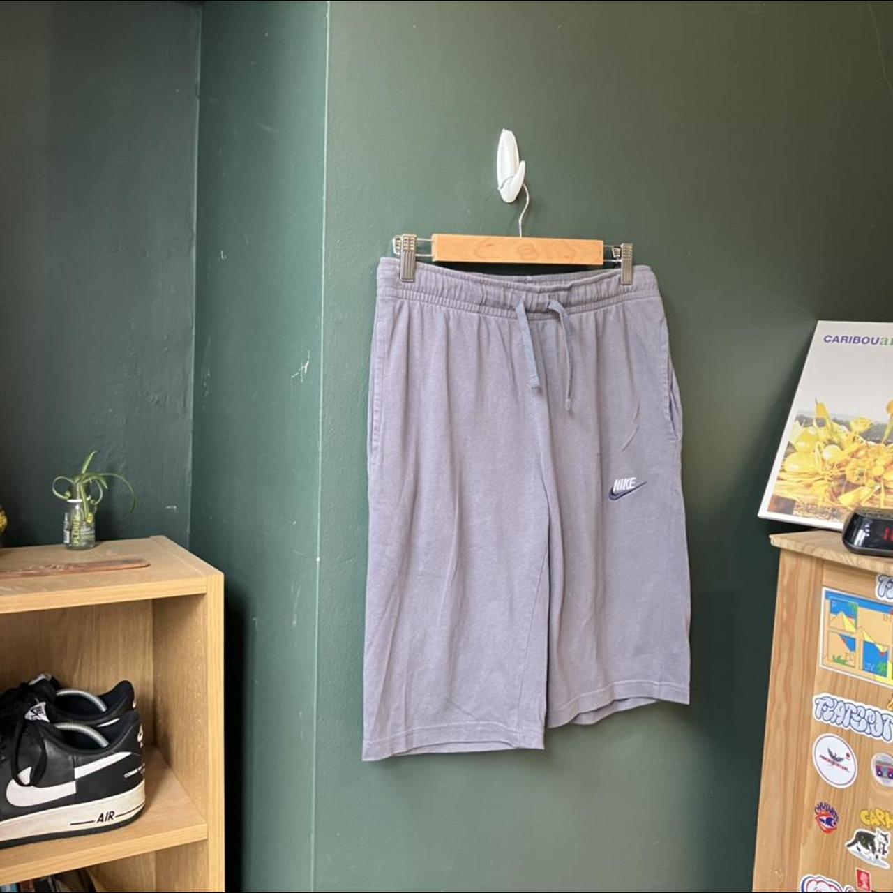 mens grey nike jogger shorts