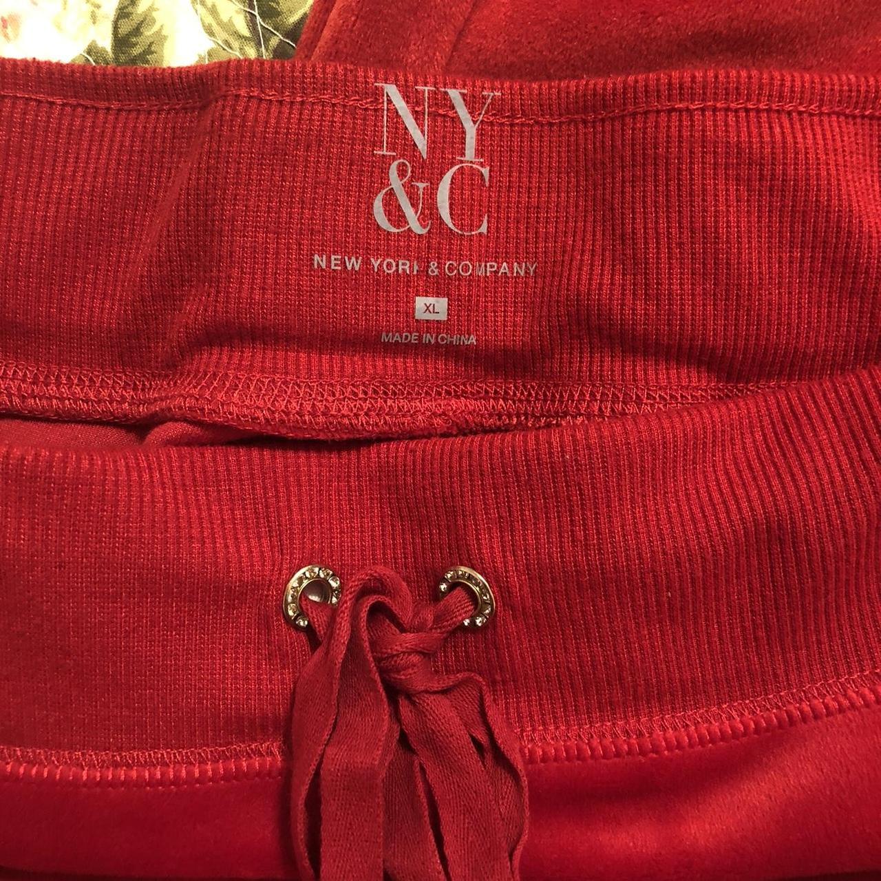 💖Y2K RED VELVET TRACK PANTS💖 -US size... - Depop
