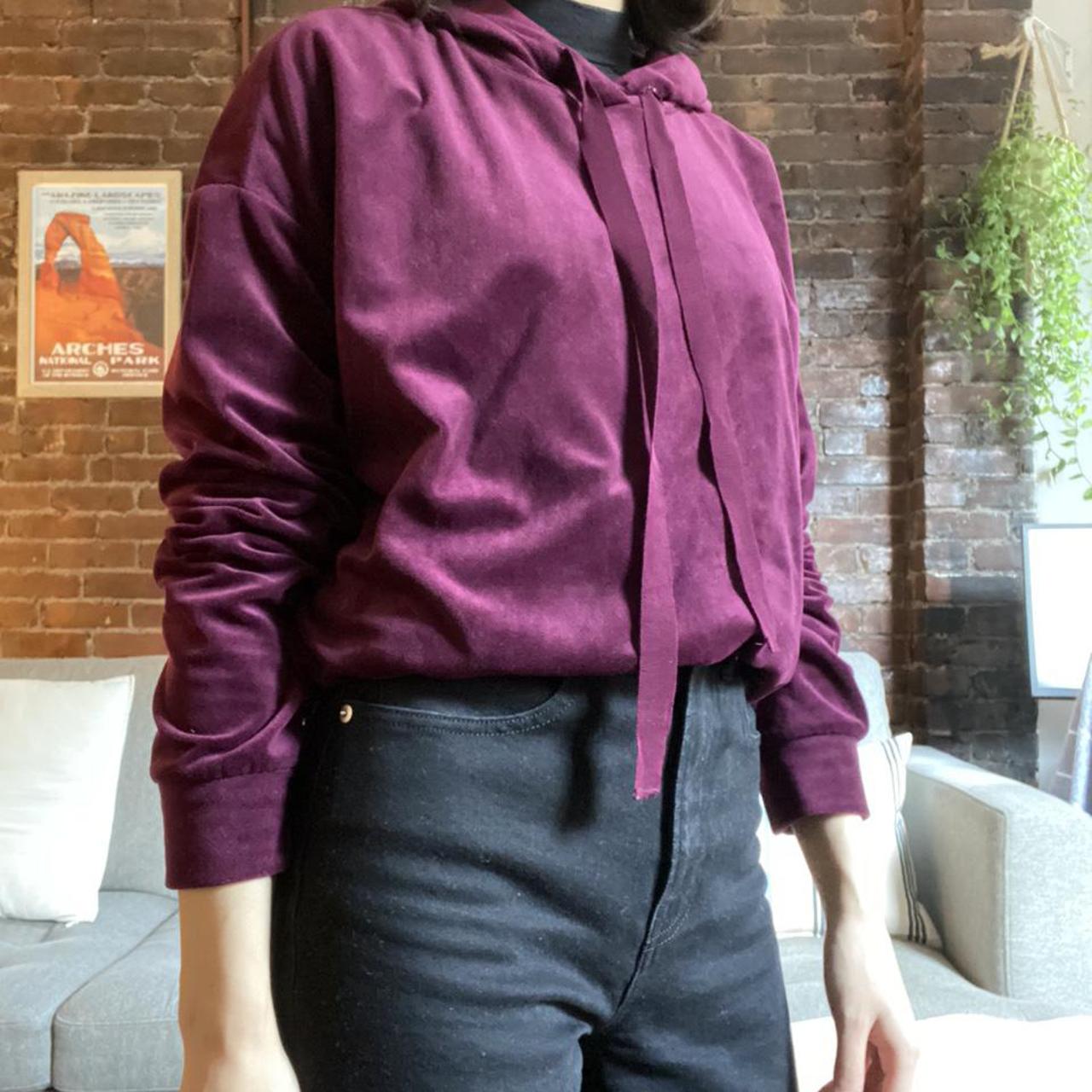Product Image 1 - Cool mauve velvet hoodie from