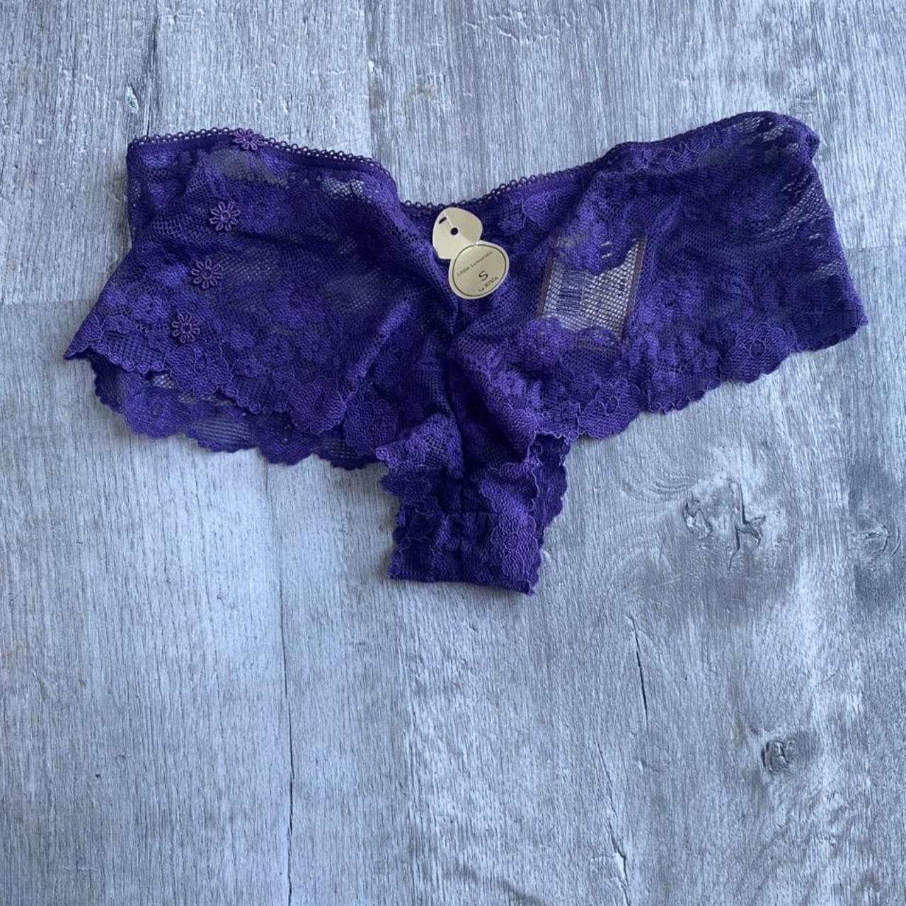 La Senza Laced Underwear In Purple Cute Picot Depop 