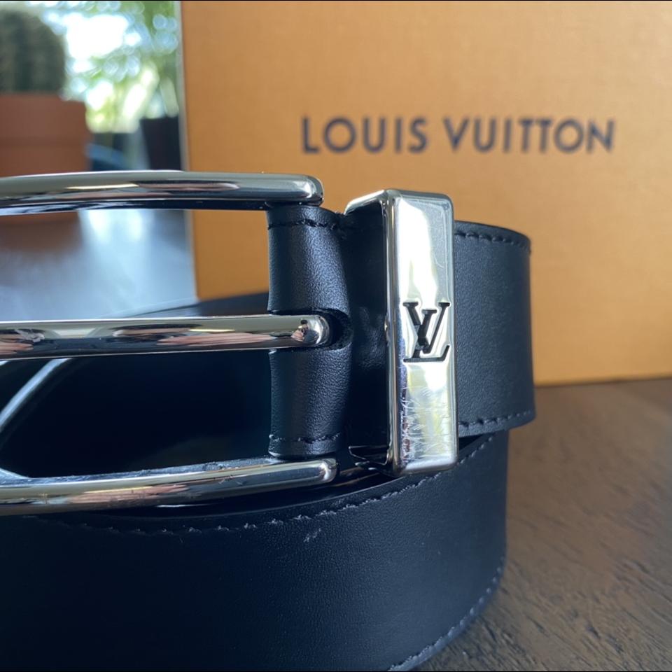 Louis Vuitton Pont Neuf Belt 35 MM Black Leather ref.749633 - Joli