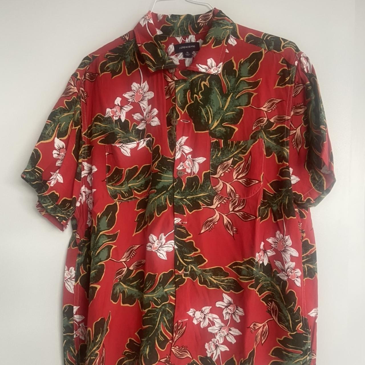 J Crew Hawaiian shirt size xl - Depop