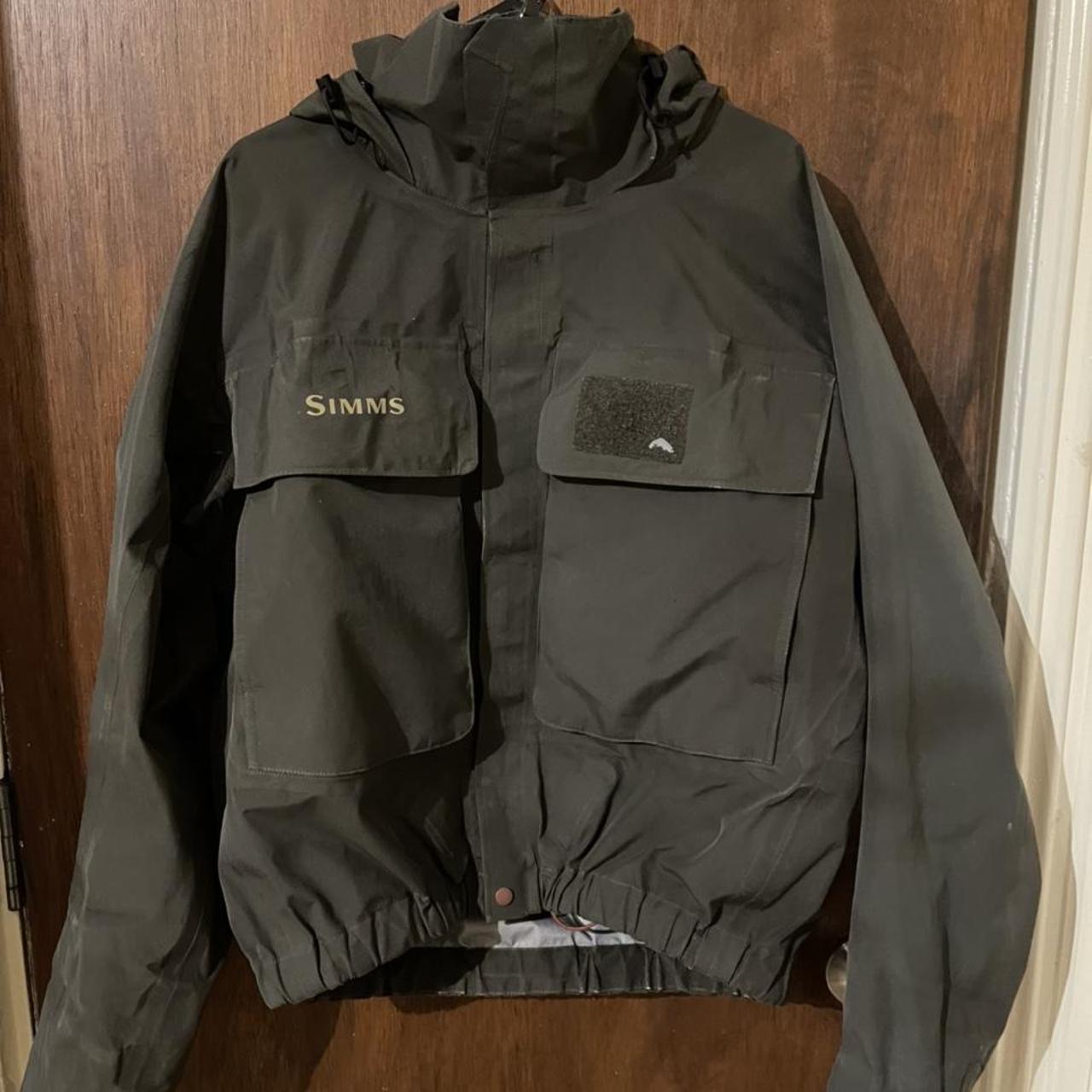 NFS 2000s Simms wading jacket Fire piece very rare - Depop