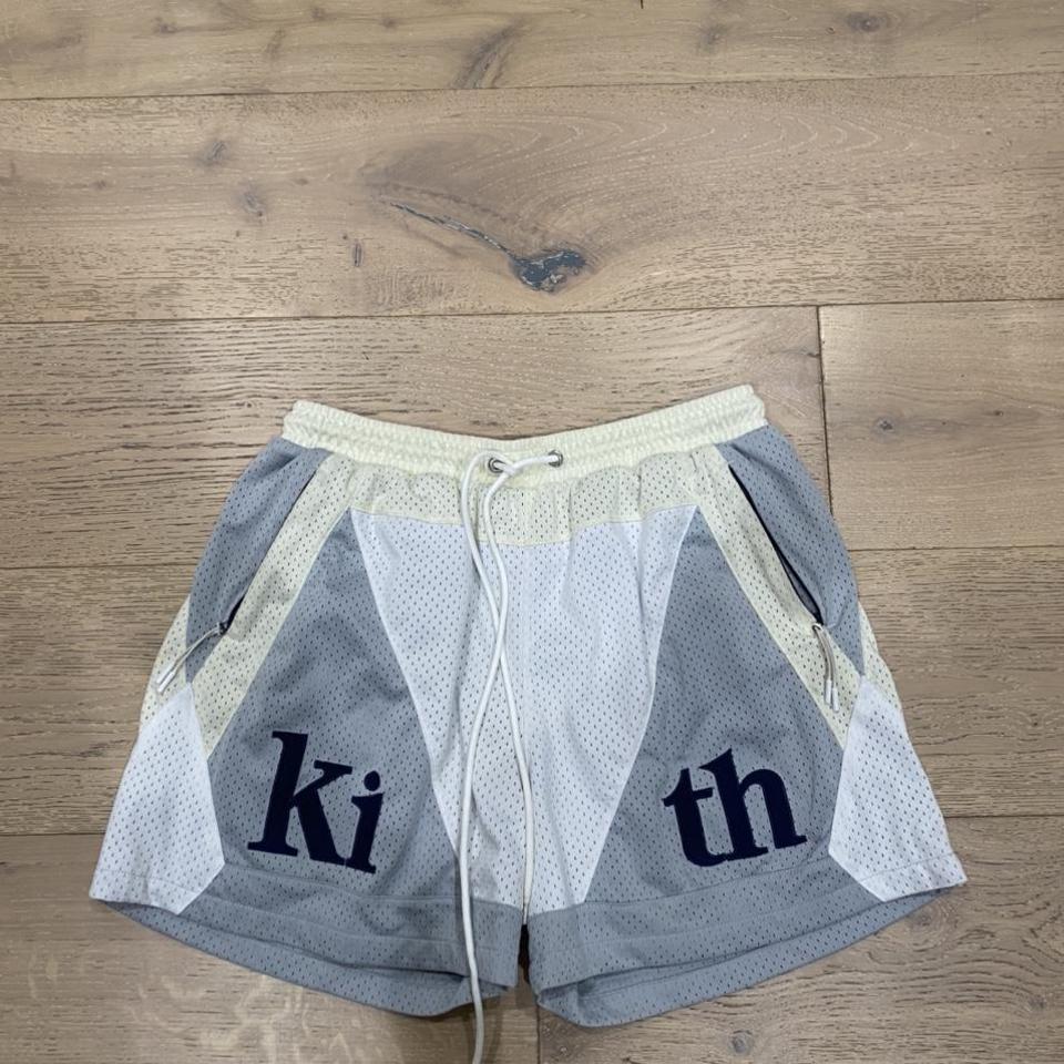 REAL!!! kith shorts turbo mesh shark size S runs a... - Depop