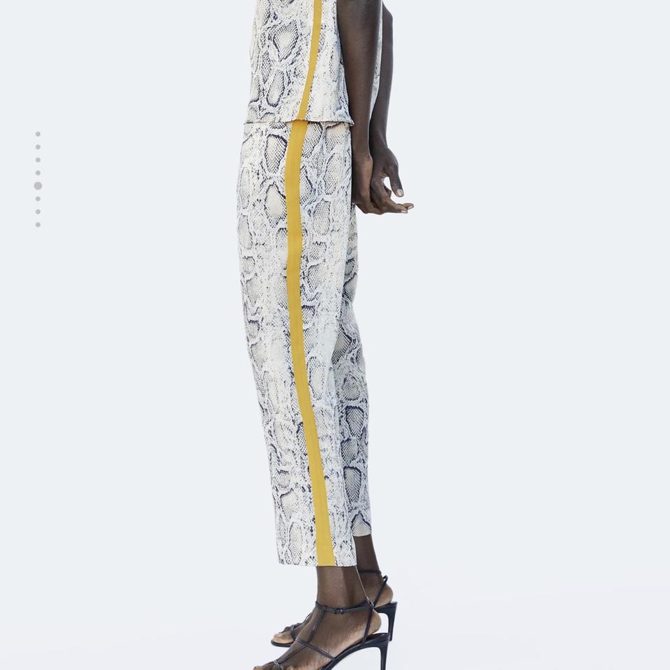 Zara, Pants & Jumpsuits, Zara Woman Snake Print Trousers