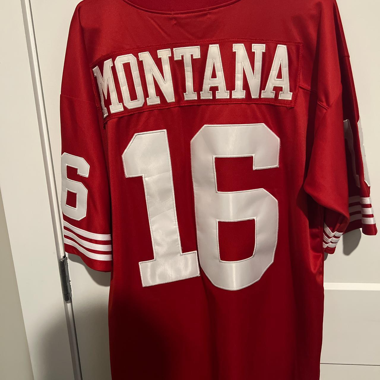 Joe Montana San Francisco 49ers Shirt Mitchell & - Depop