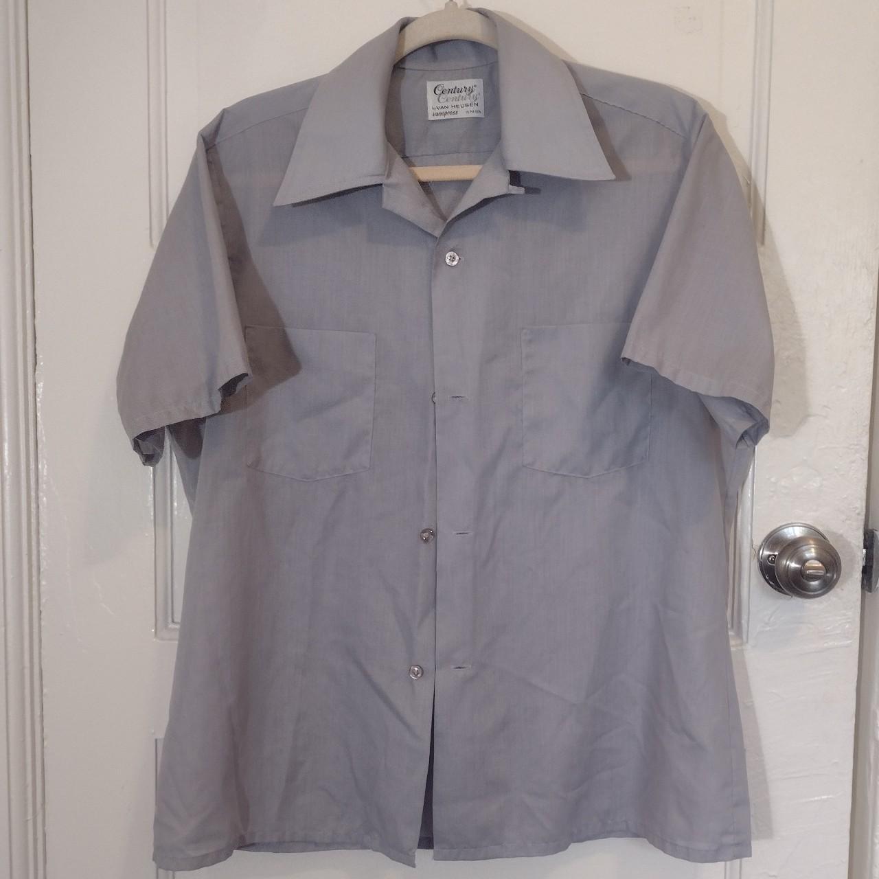 Van Heusen Men's Grey Shirt | Depop