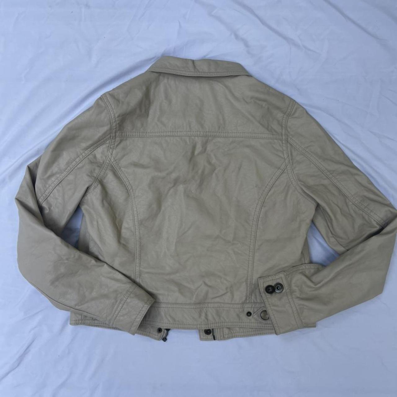 Bongo faux leather jacket. Vintage condition. Very... - Depop