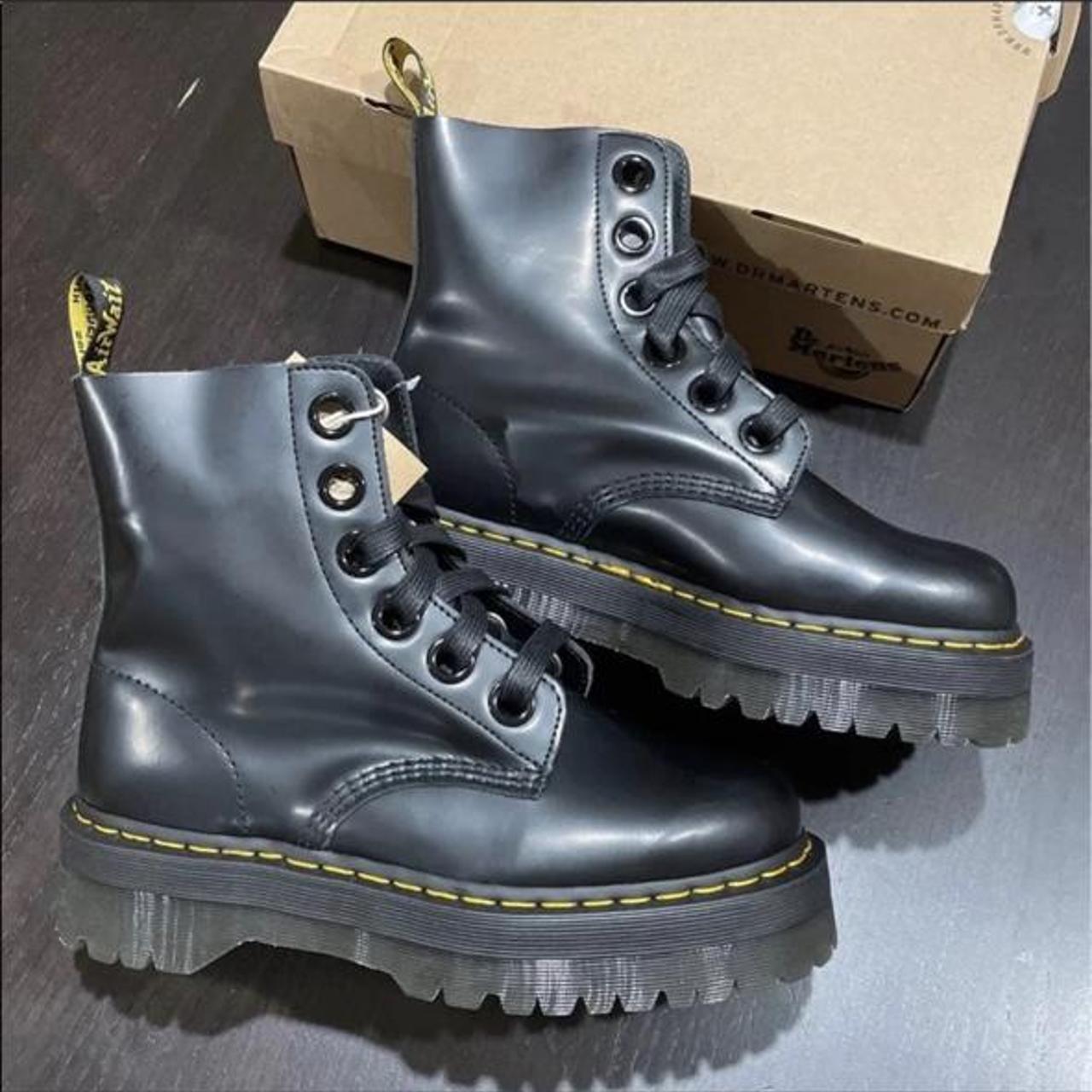 Dr Martens Molly Black Buttero Leather Brand new... - Depop