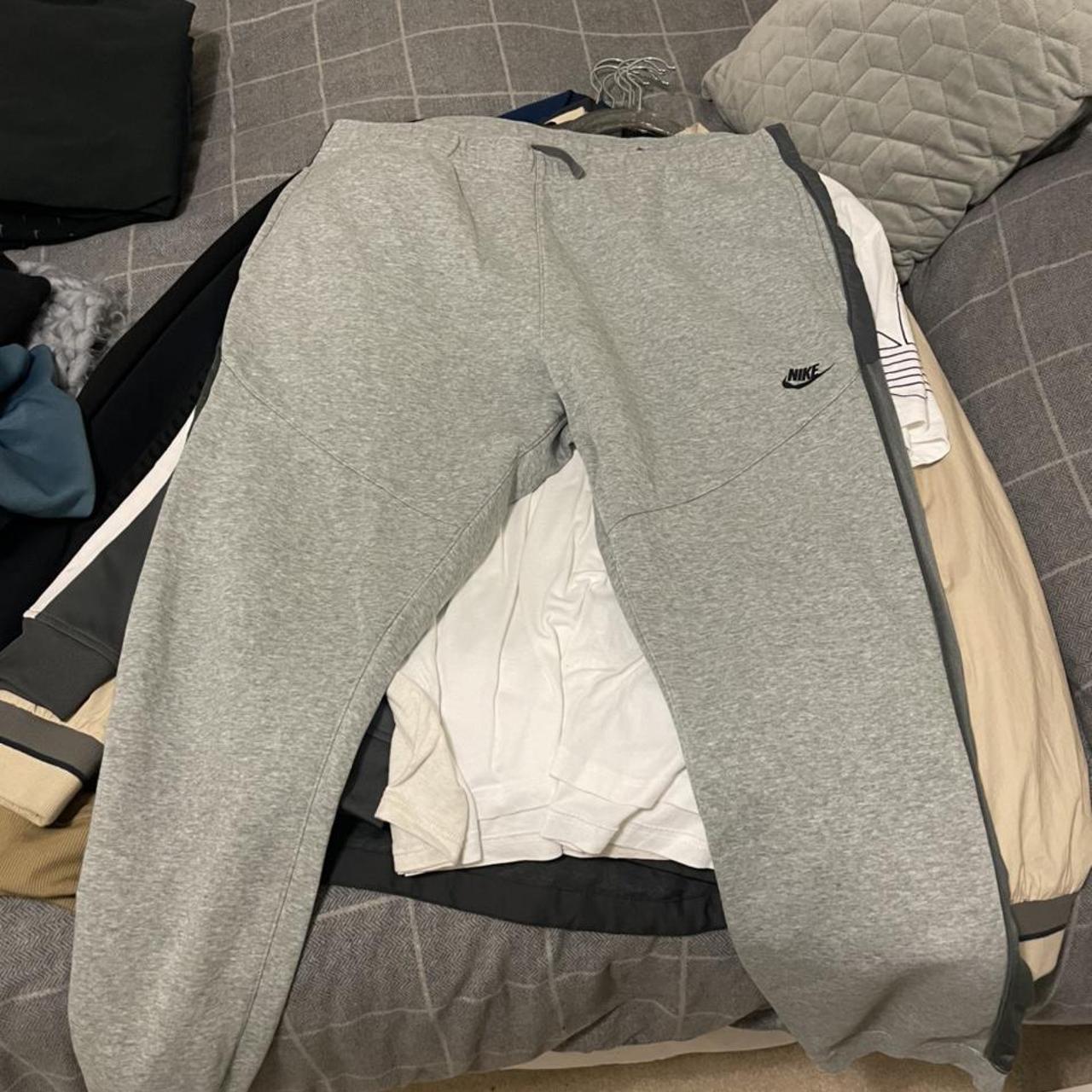 Grey Nike mens fleece tracksuit. All in excellent... - Depop