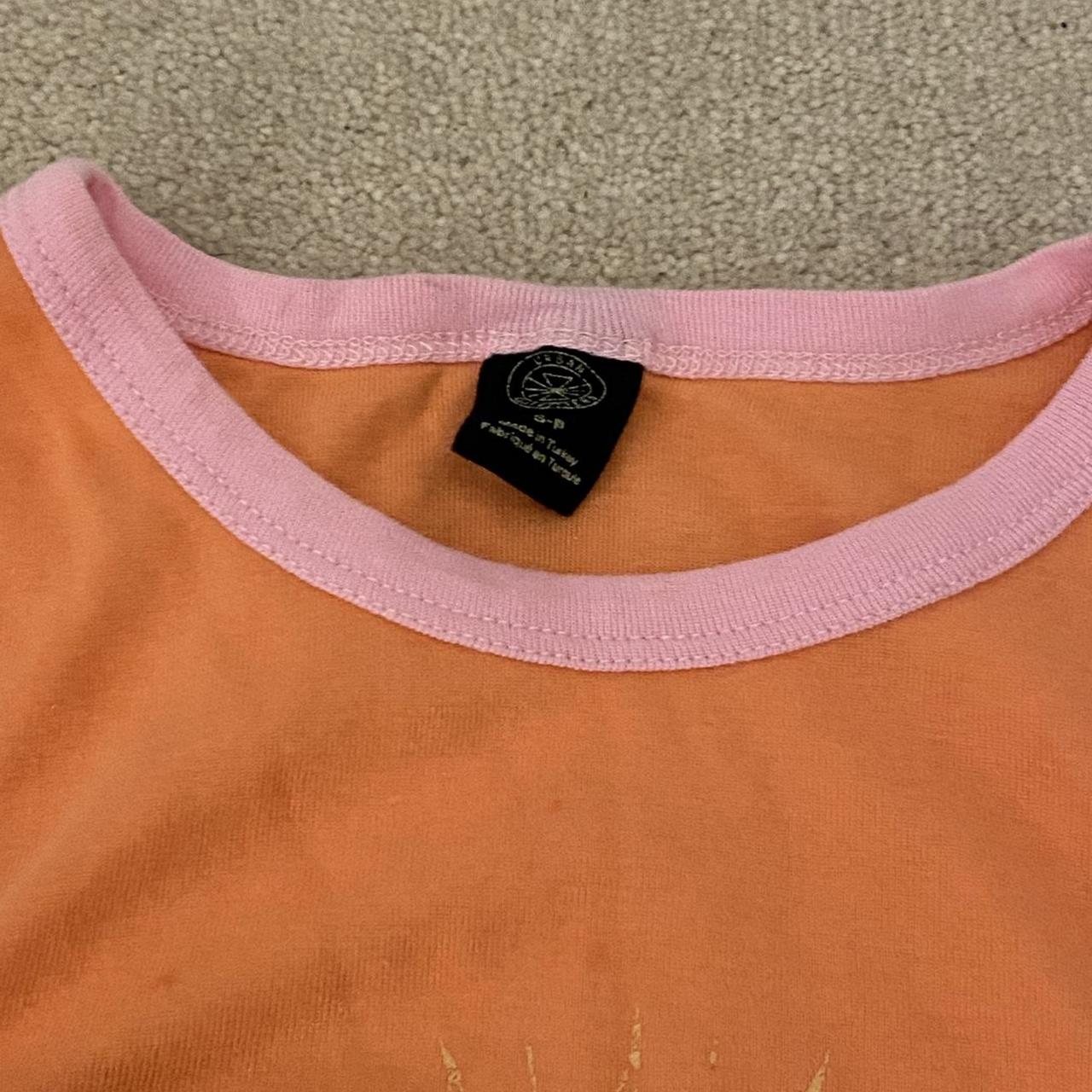 Orange and pink urban outfitters tank top size small... - Depop