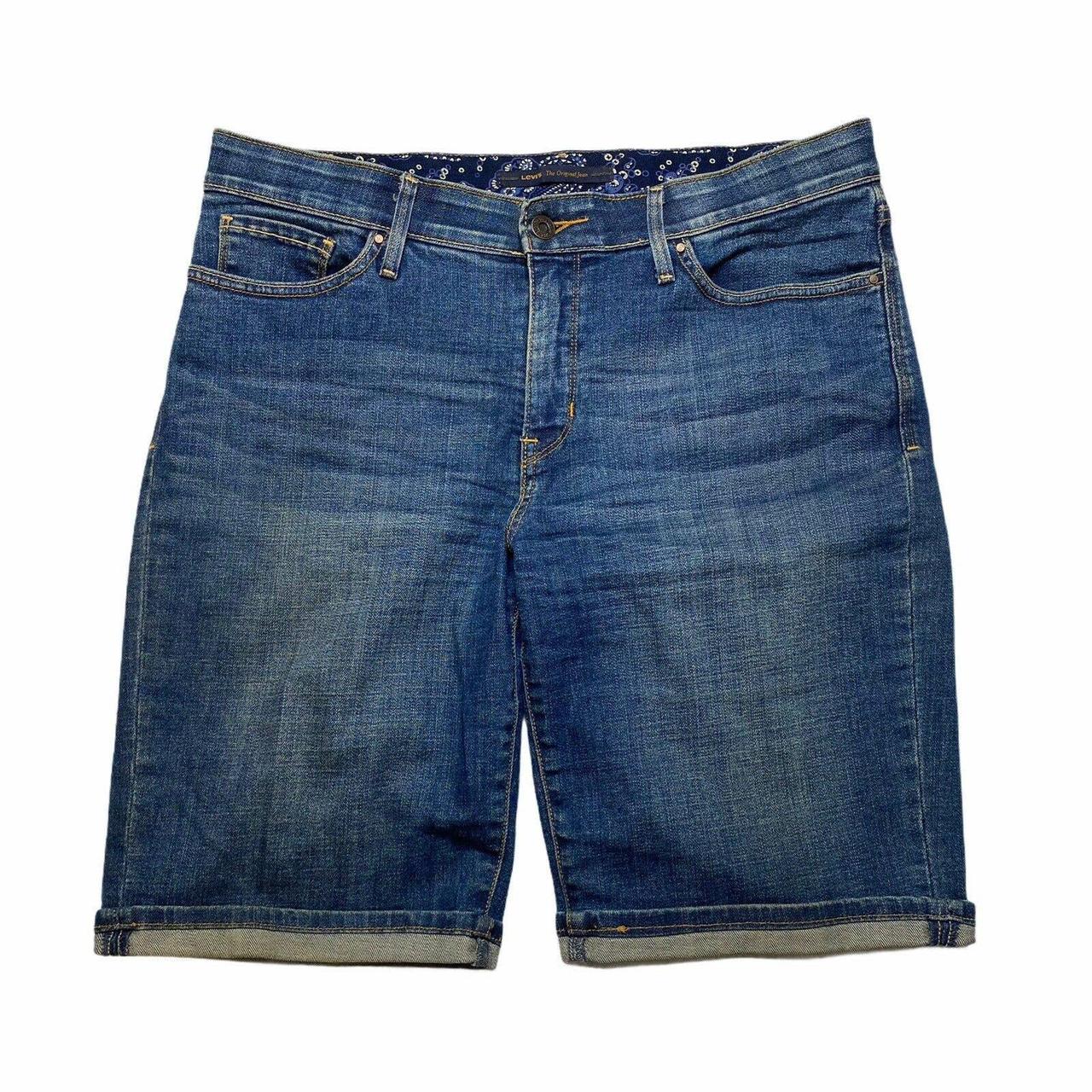 women's levi's cuffed shorts