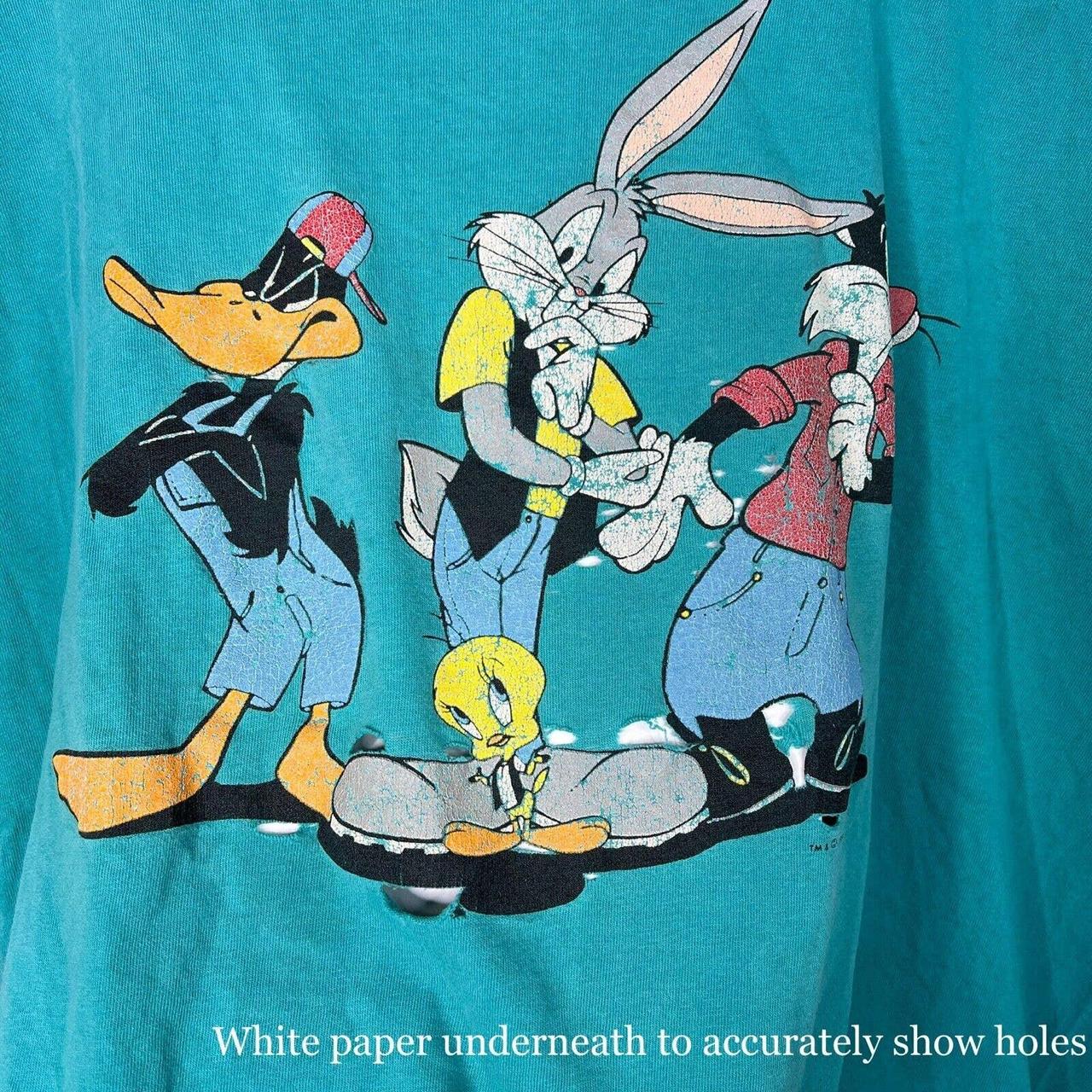 Men's Looney Tunes Duck Dodgers in Space T-Shirt - Navy Blue - Medium
