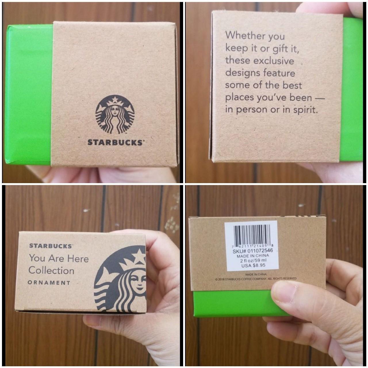 2009 Starbucks Ornament Clear Iced / Cold Beverage - Depop