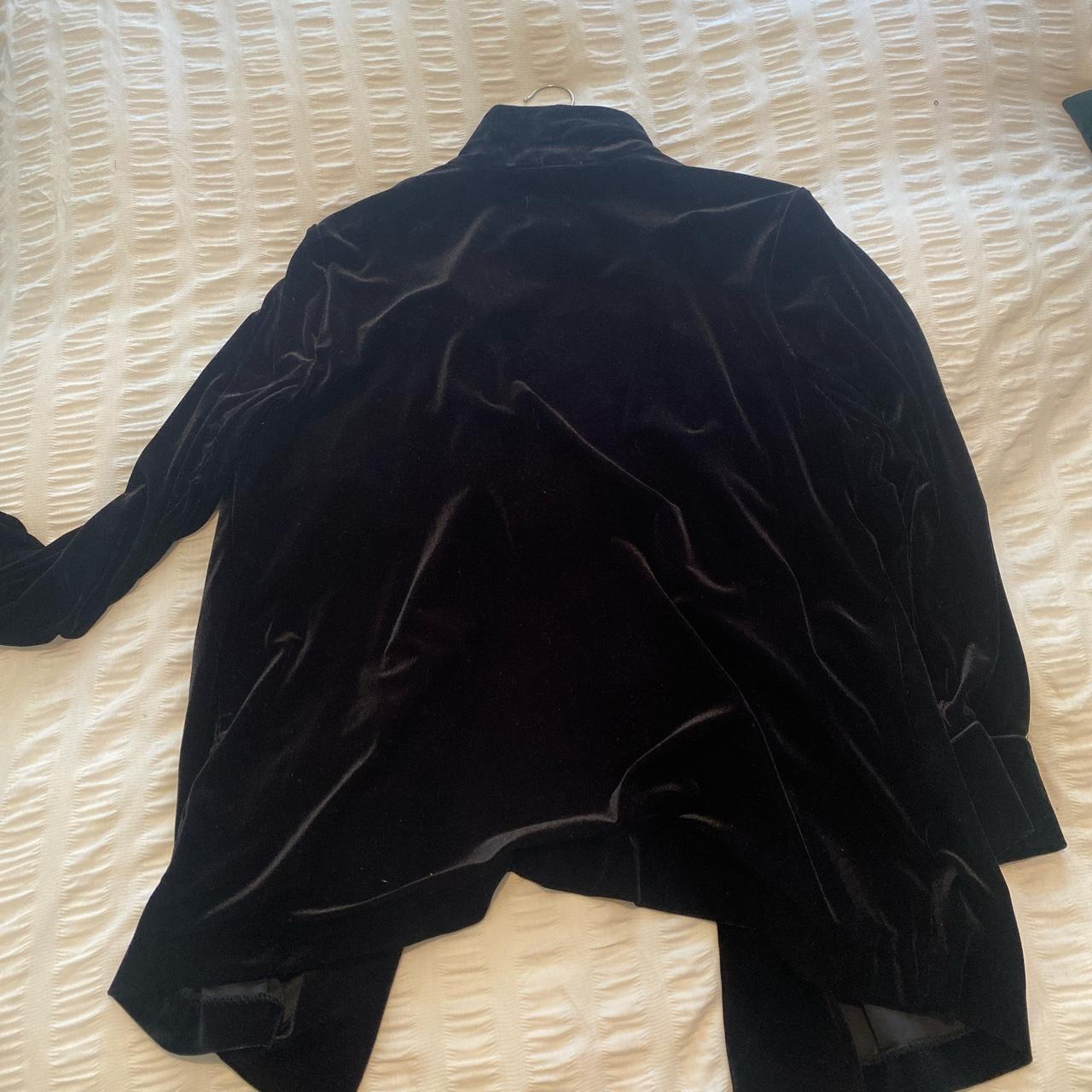 Black velvet petite blazer from Sainsbury’s Size... - Depop