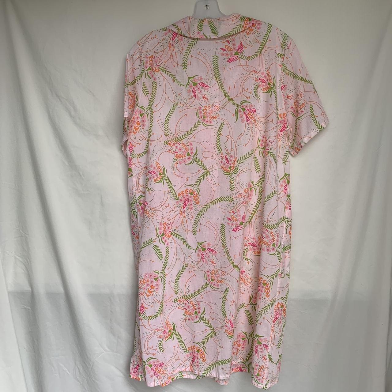 Vintage baby pink floral house dress. Very cute and... - Depop