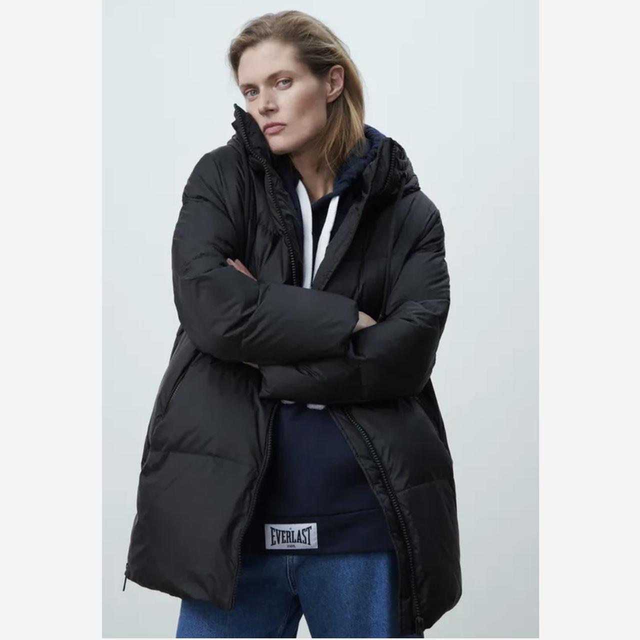 Zara Women's Black Coat Depop