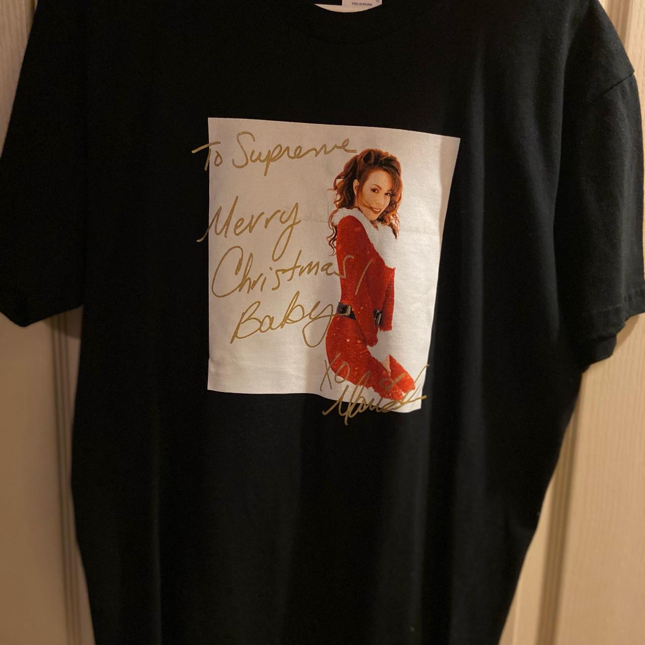 SUPREME MARIAH CAREY TEE BLACK Size... - Depop