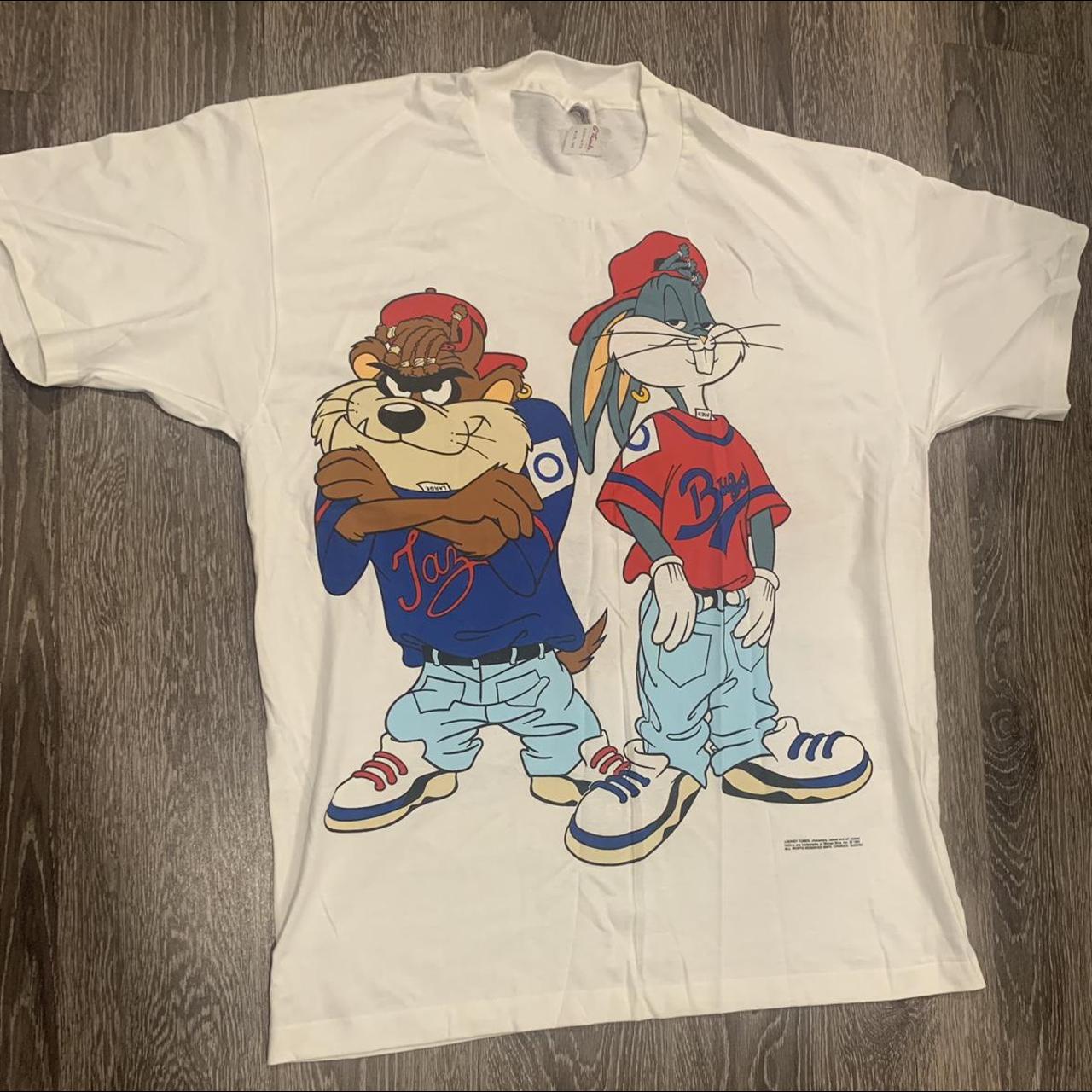 Vintage 1996 Cleveland Indians Looney Tunes Taz - Depop