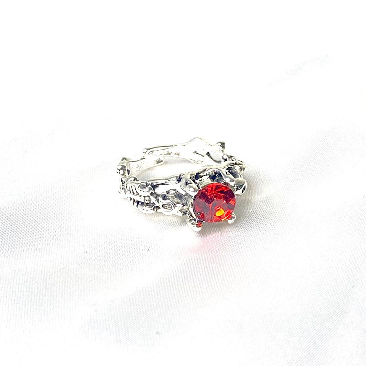 Women's Silver and Red Jewellery