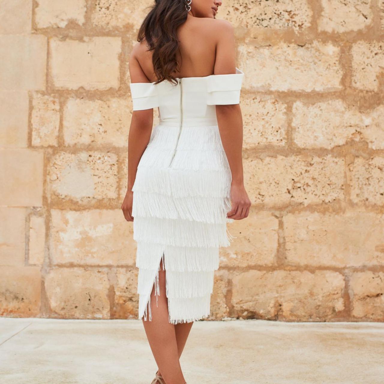 Bardot store fringe dress