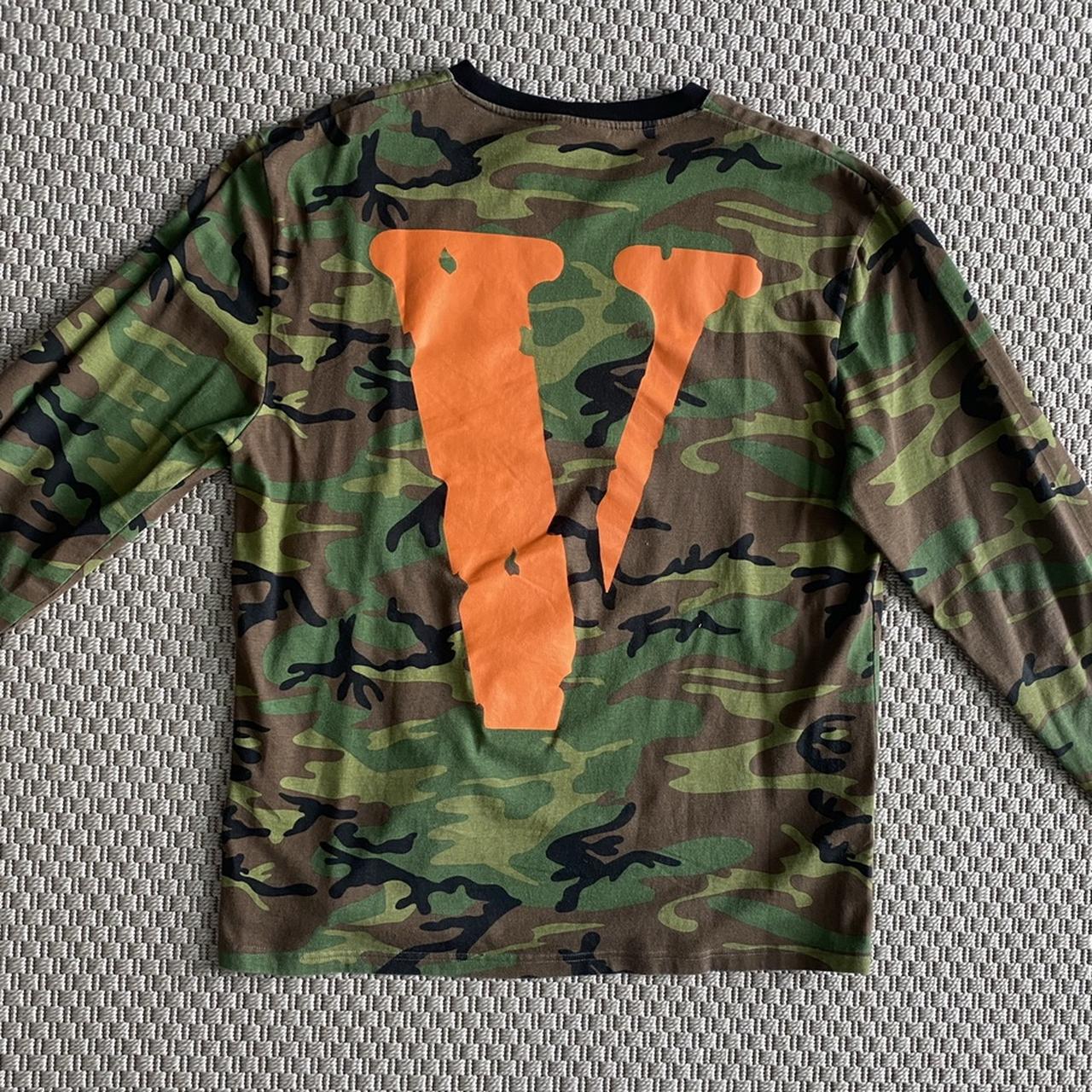 Vlone camo outlet shirt