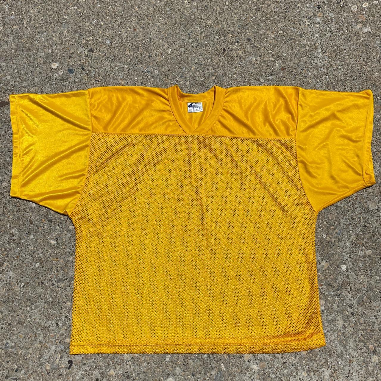 Yellow Mesh Football Jersey SIZE : XLARGE