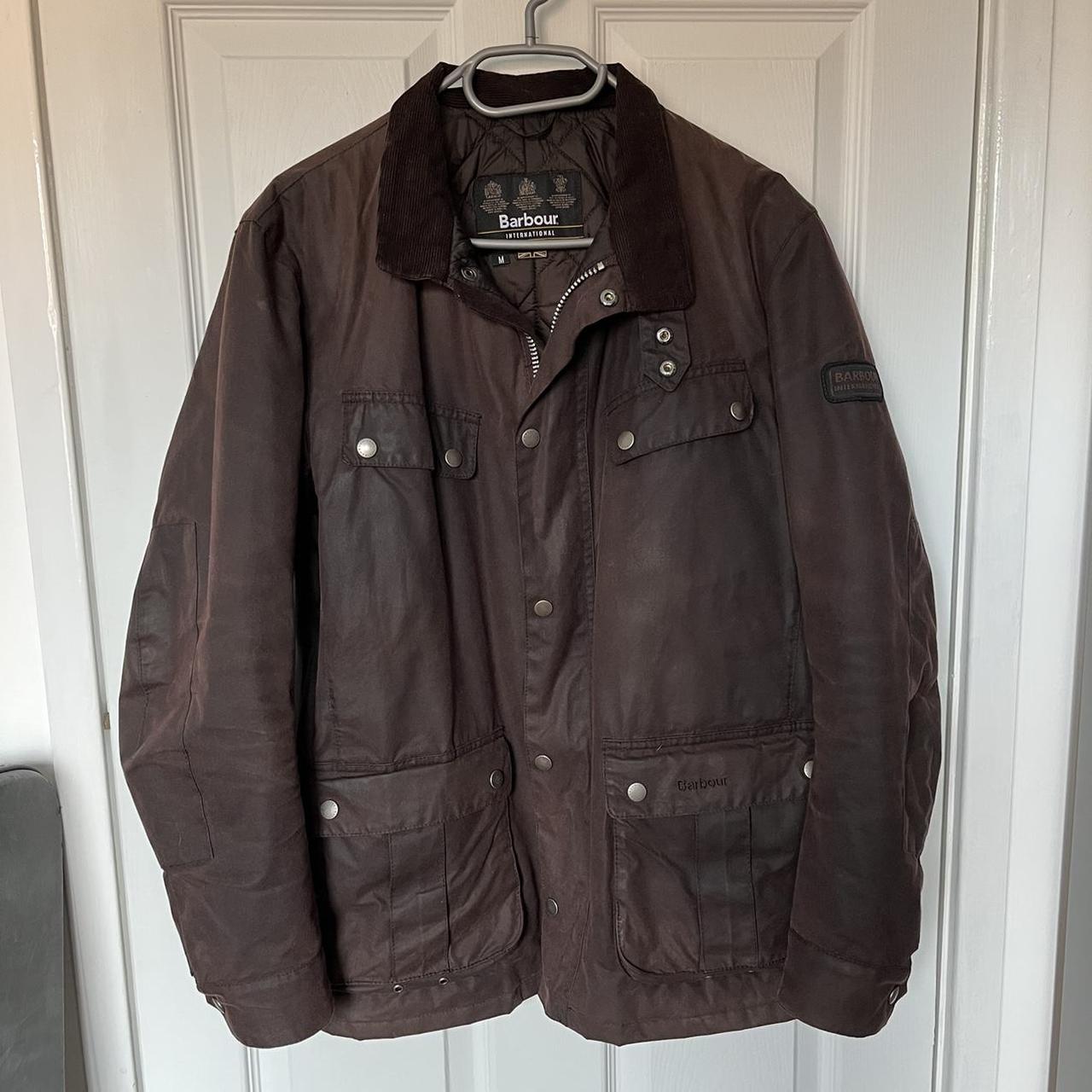 Barbour International Duke Wax Jacket. Brown, size... - Depop