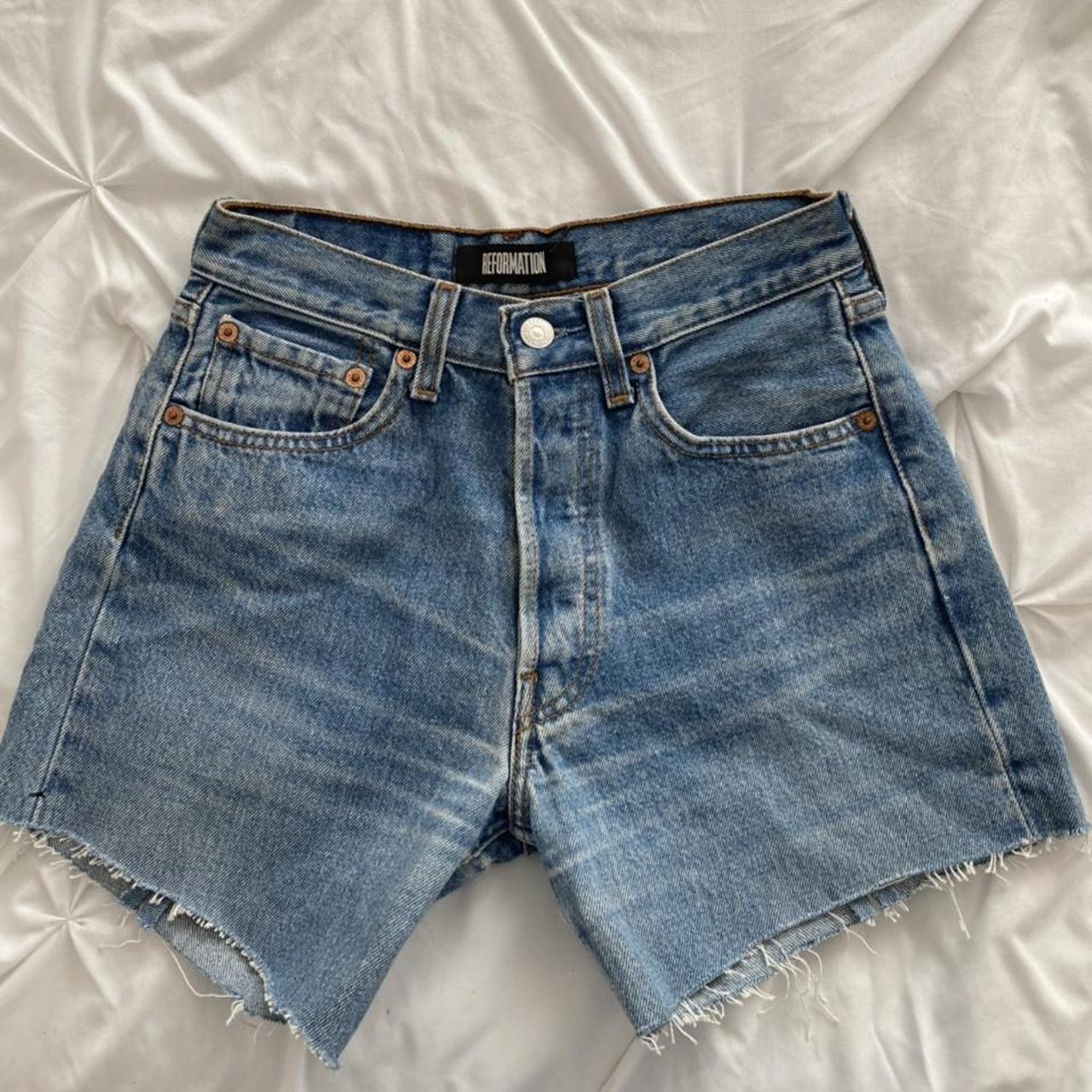 reformation levis shorts