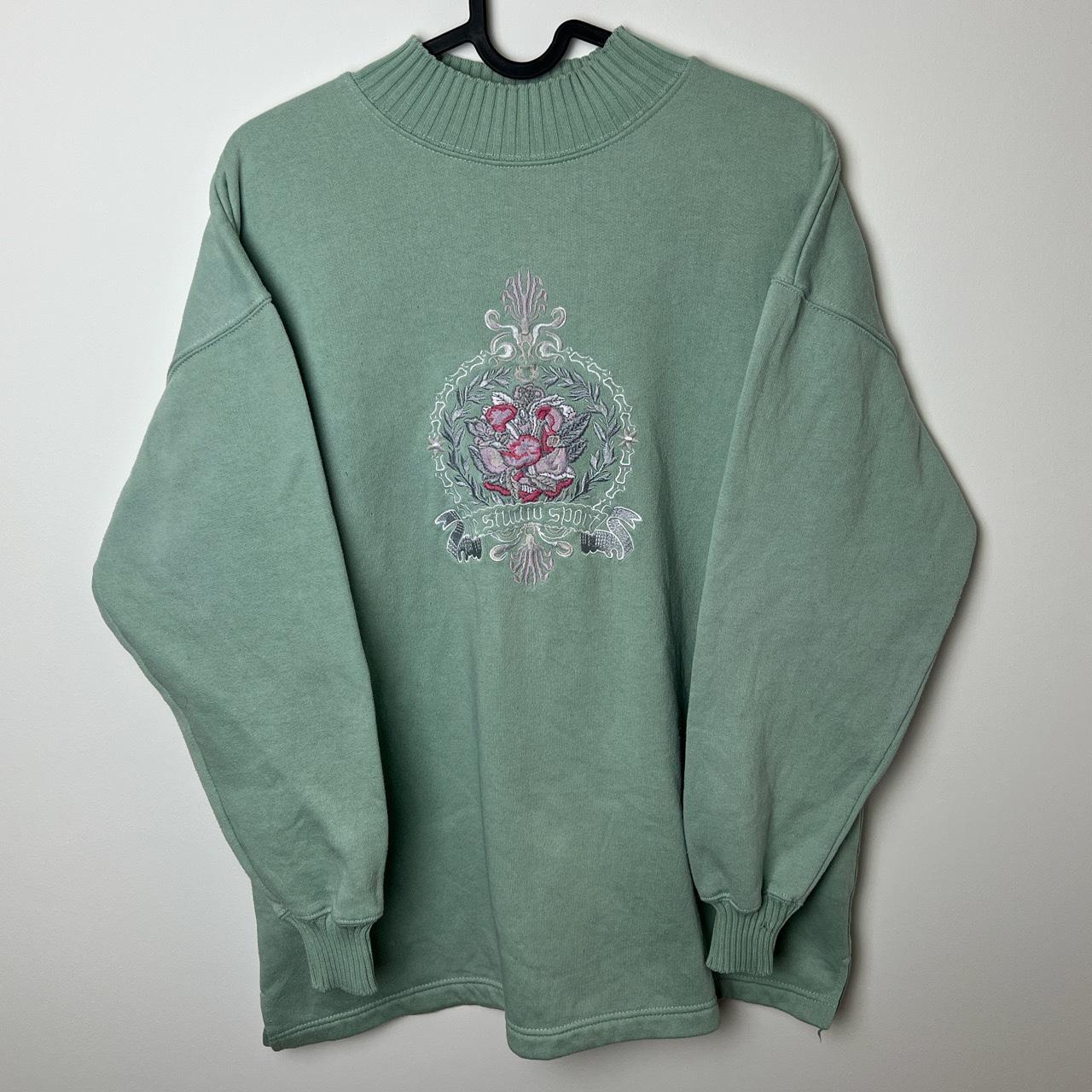 Women's Green Sweatshirt | Depop