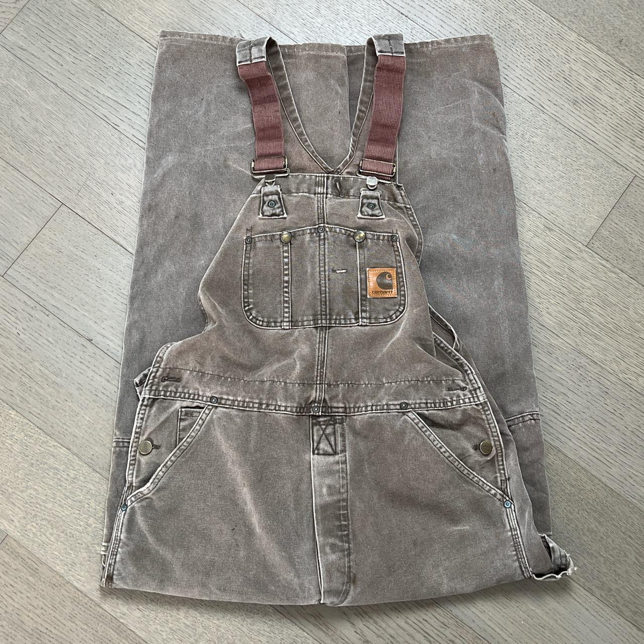 Carhartt brown workwear adjustable... - Depop