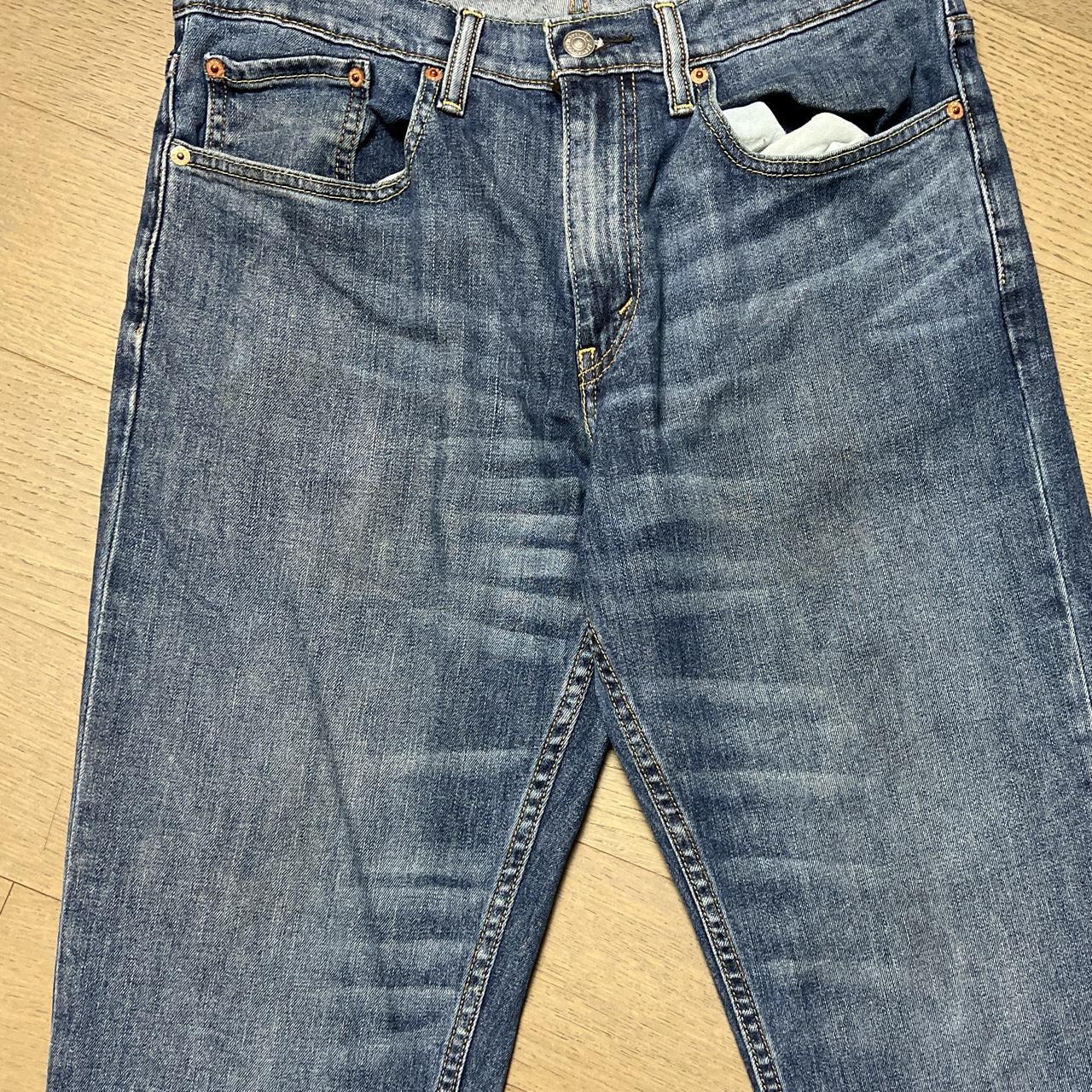 Levi's 559 blue jeans 530 waist 33 inch leg 31.5... - Depop