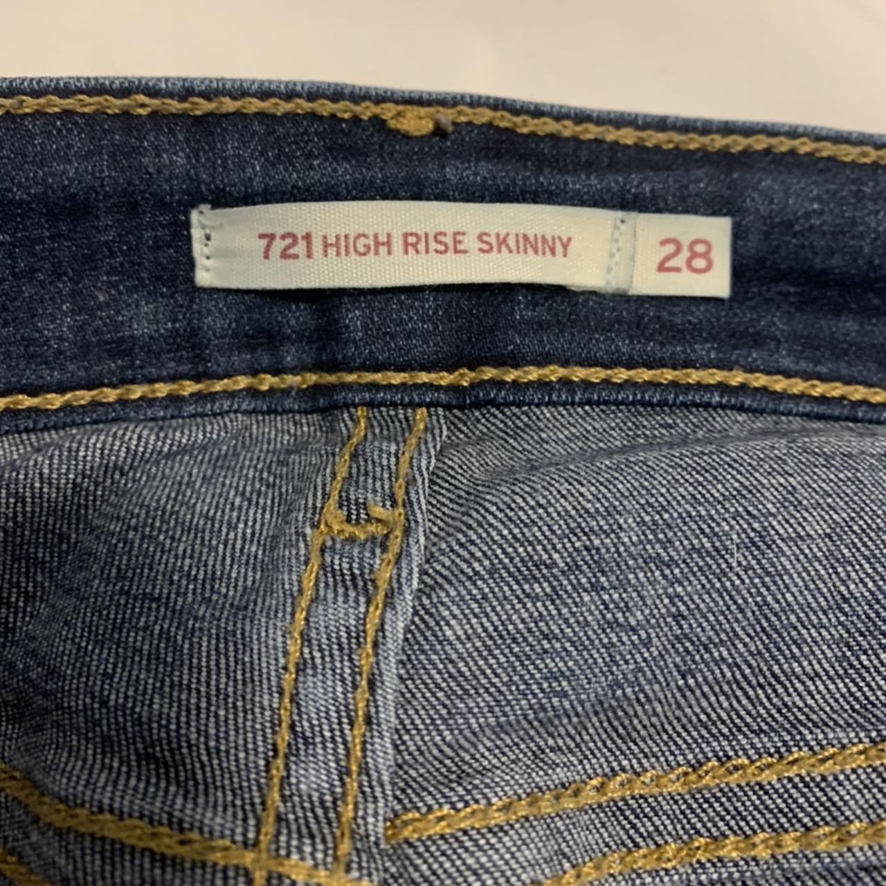 Lightly worn Levi’s 721 high rise skinny jean, size... - Depop